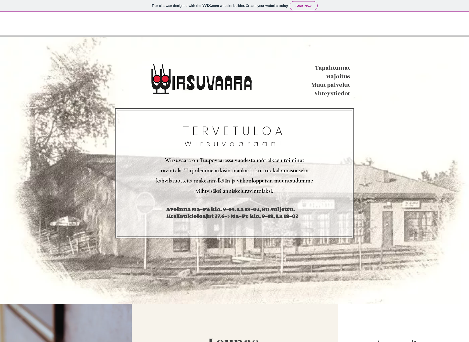 Screenshot for wirsuvaara.fi