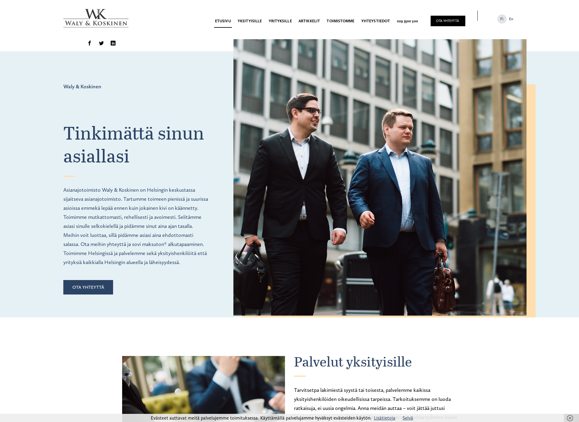 Skärmdump för wklaki.fi