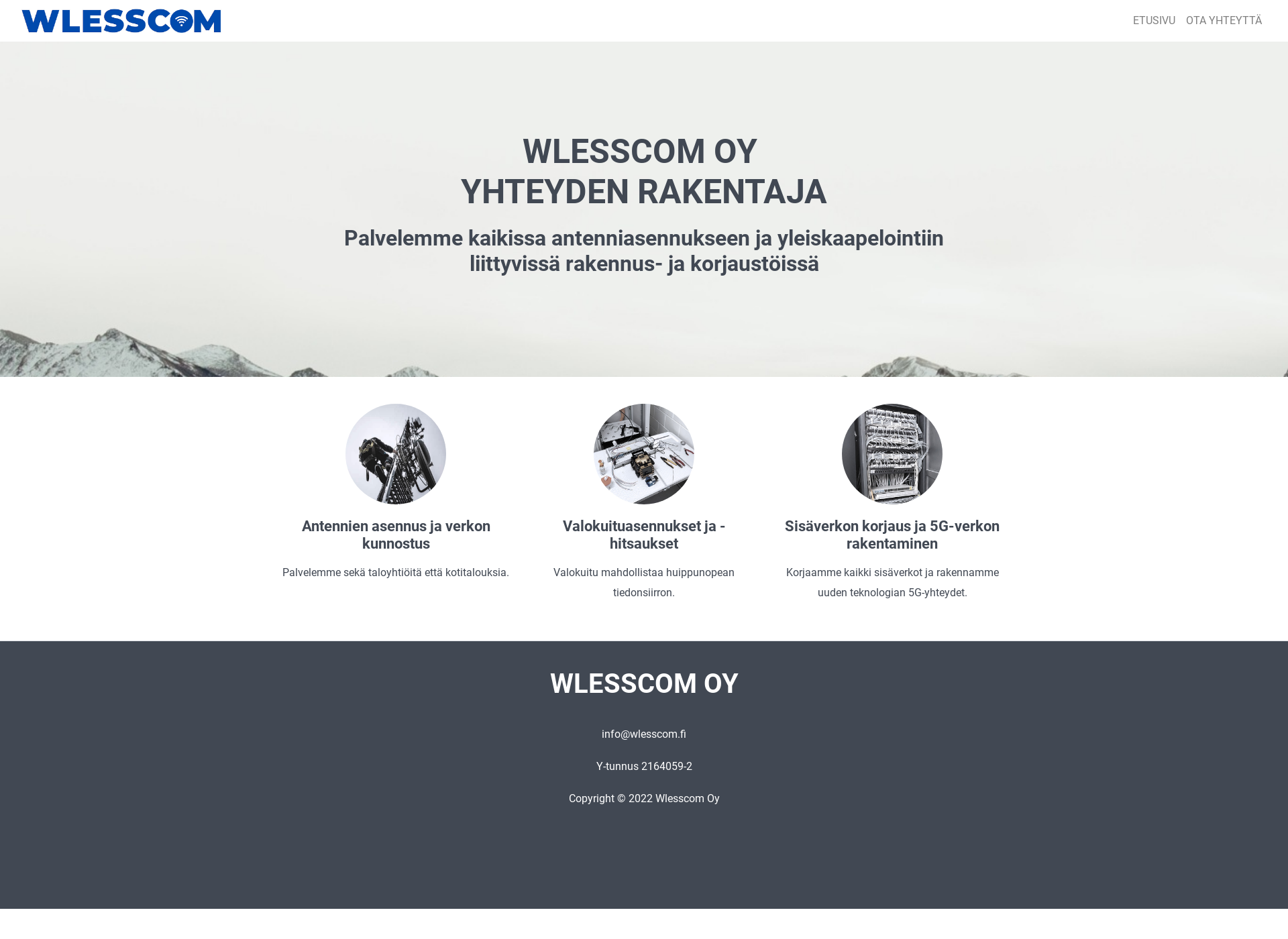 Screenshot for wlesscom.fi