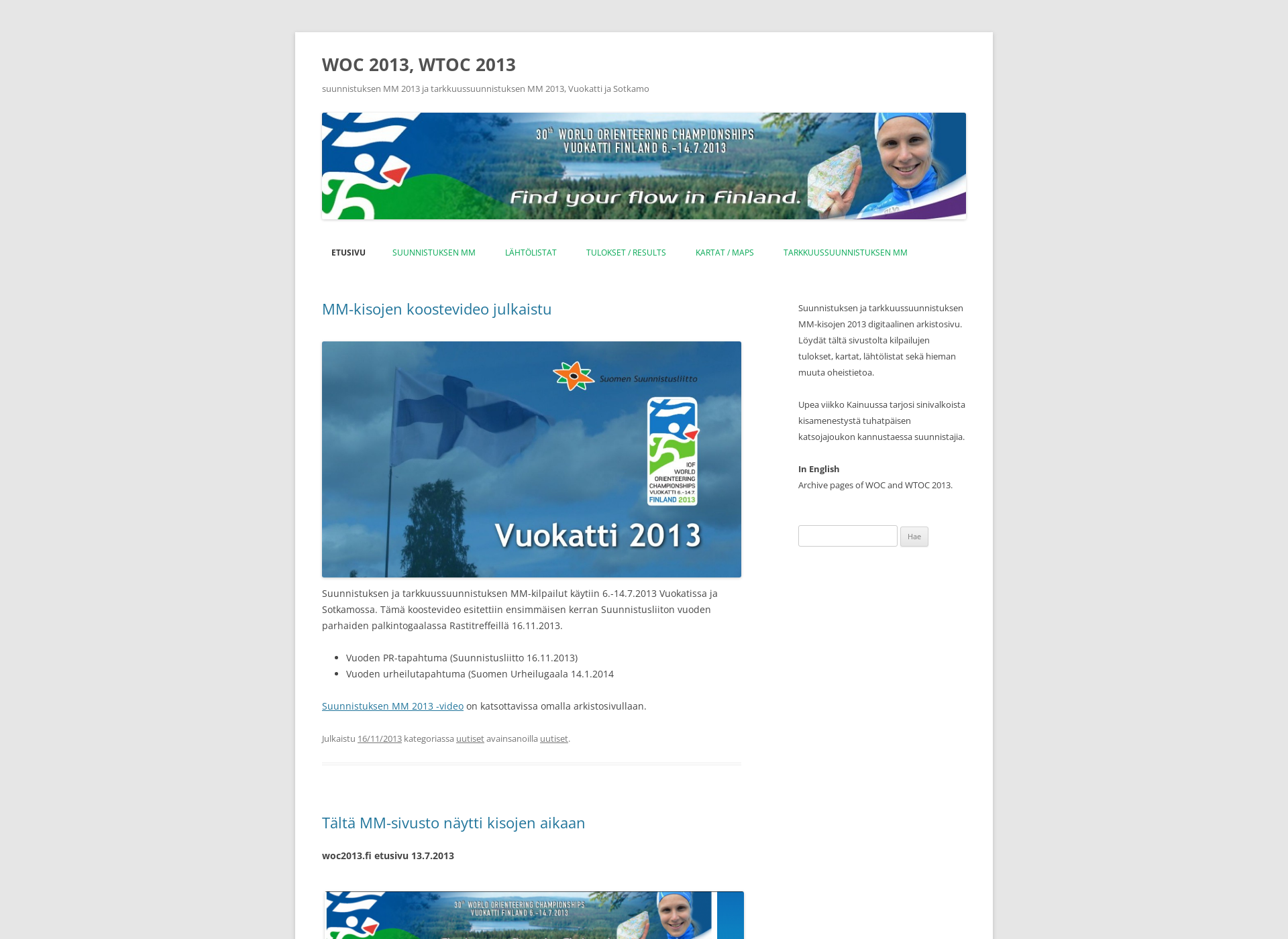 Screenshot for woc2013.fi