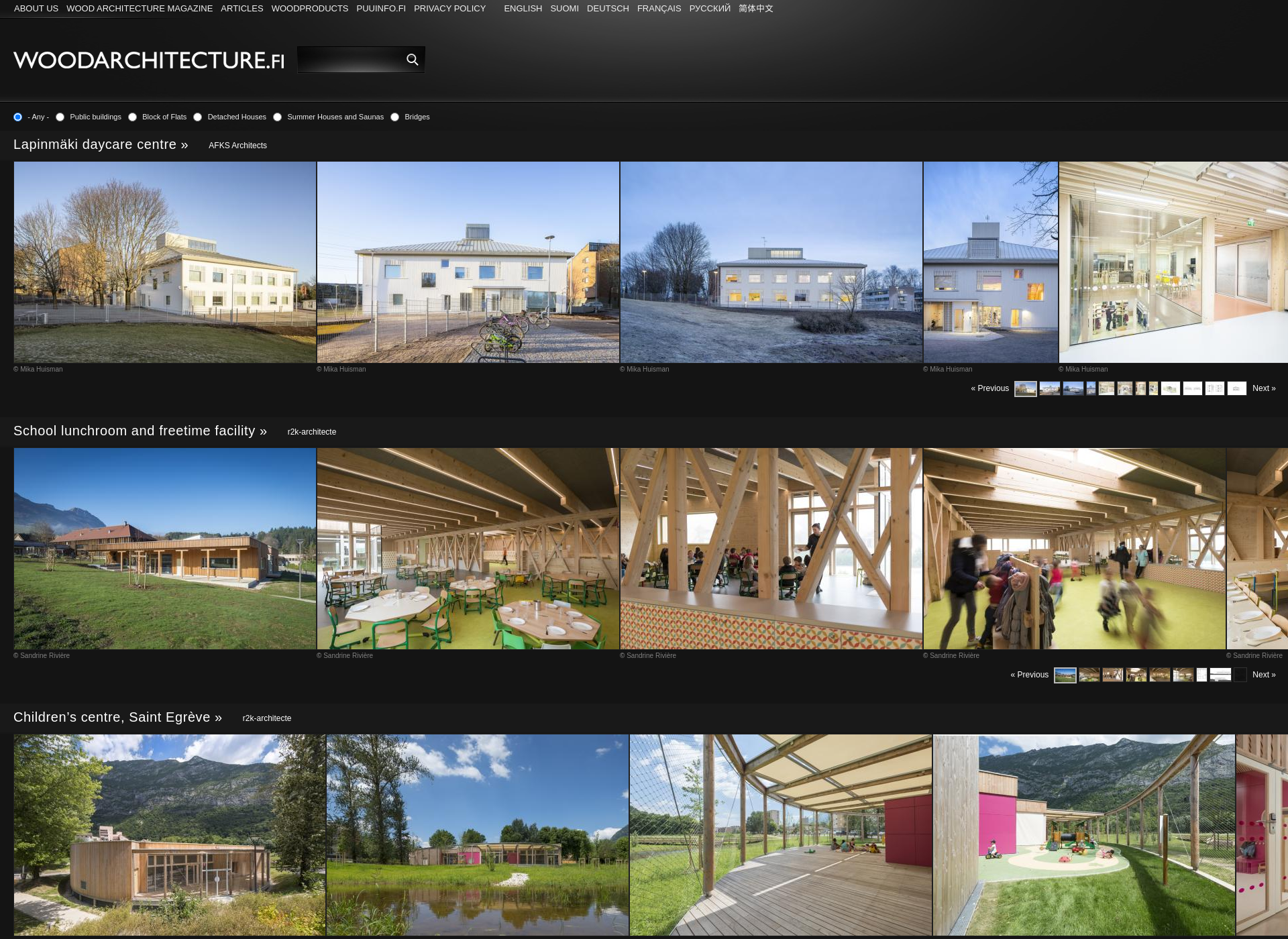 Skärmdump för woodarchitecture.fi