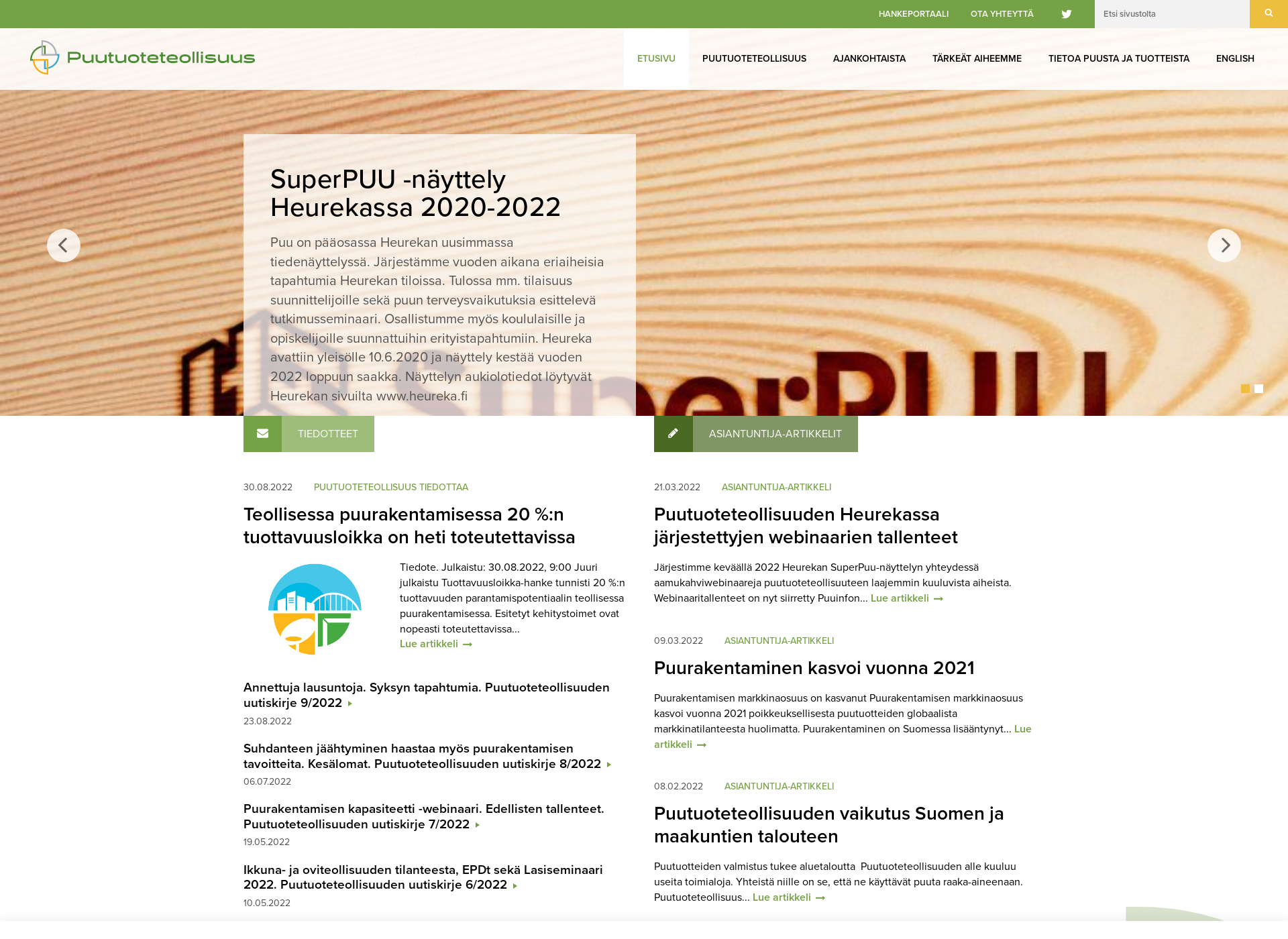 Skärmdump för woodworkingindustries.fi
