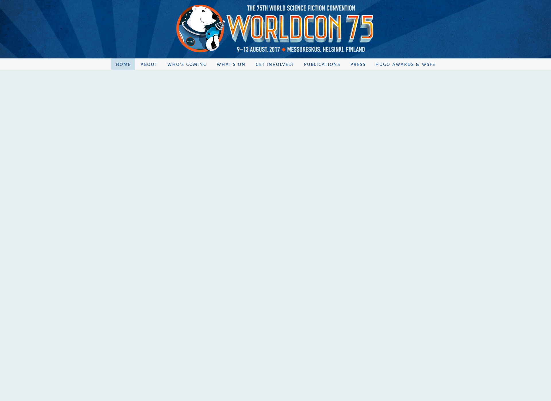 Screenshot for worldcon.fi
