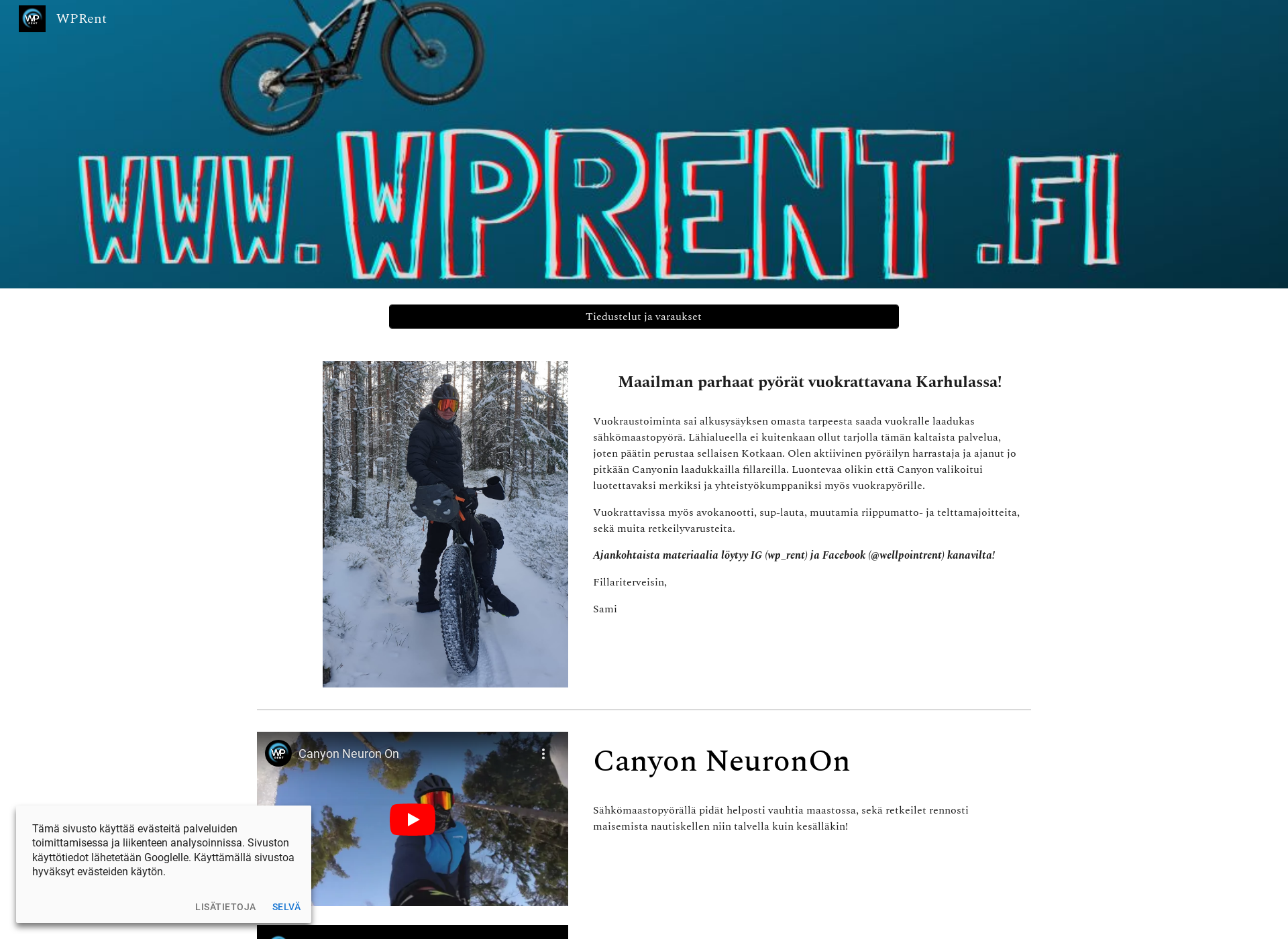 Screenshot for wprent.fi