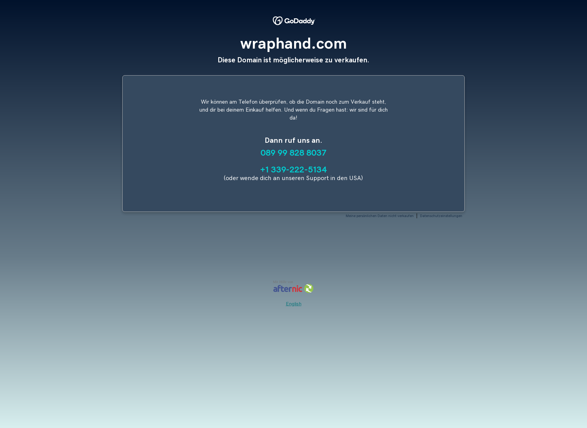 Screenshot for wraphand.com