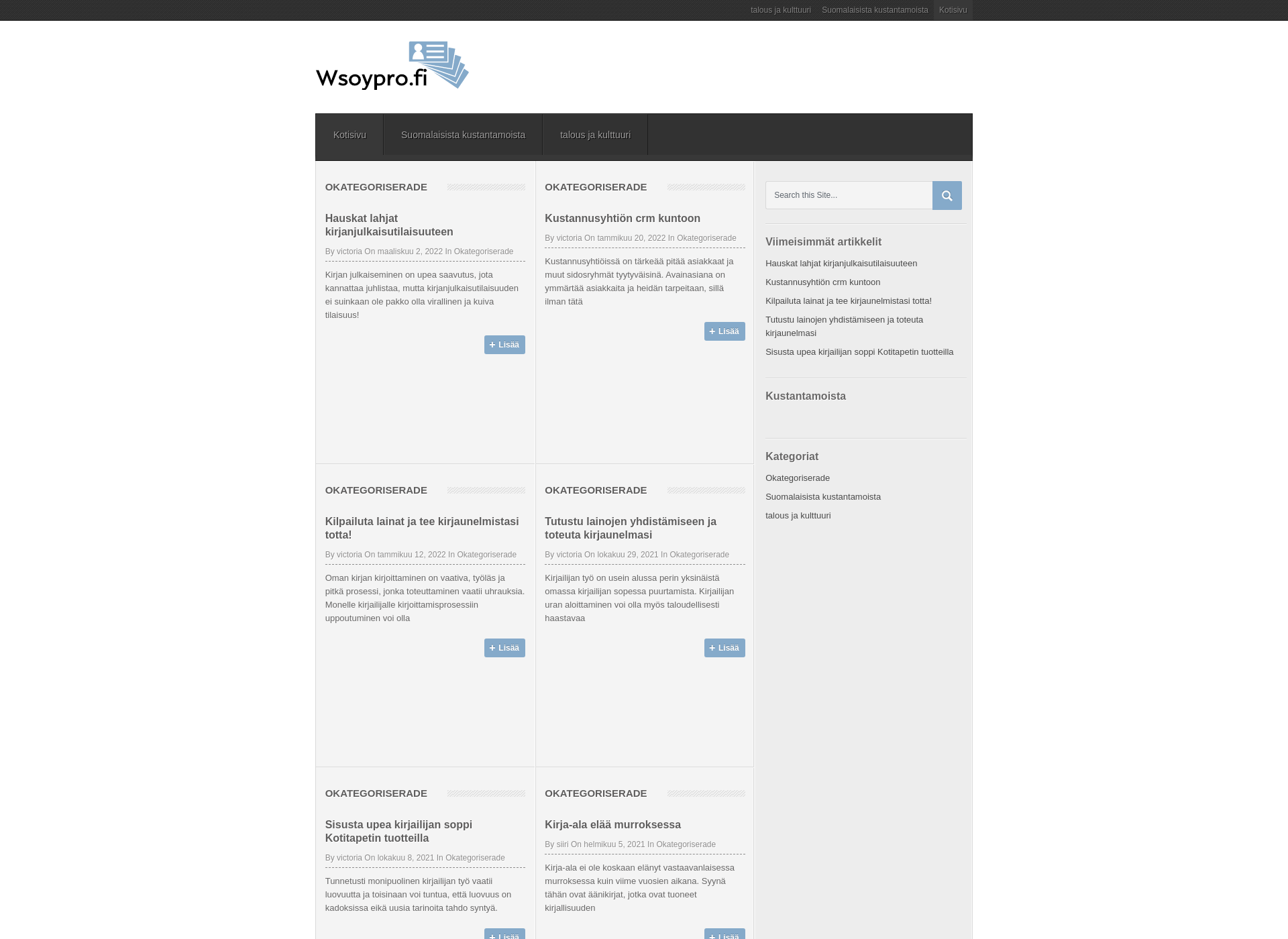 Screenshot for wsoypro.fi