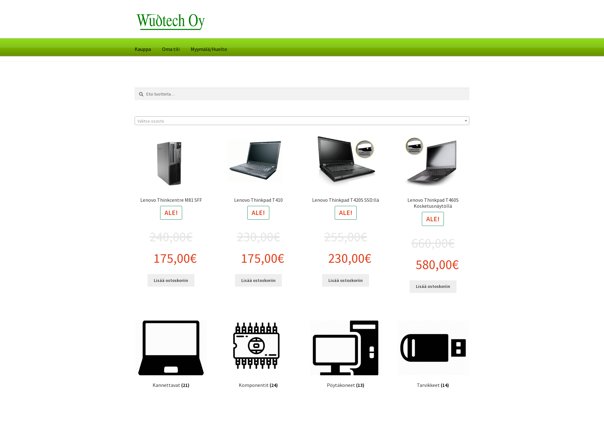 Screenshot for wuotech.fi
