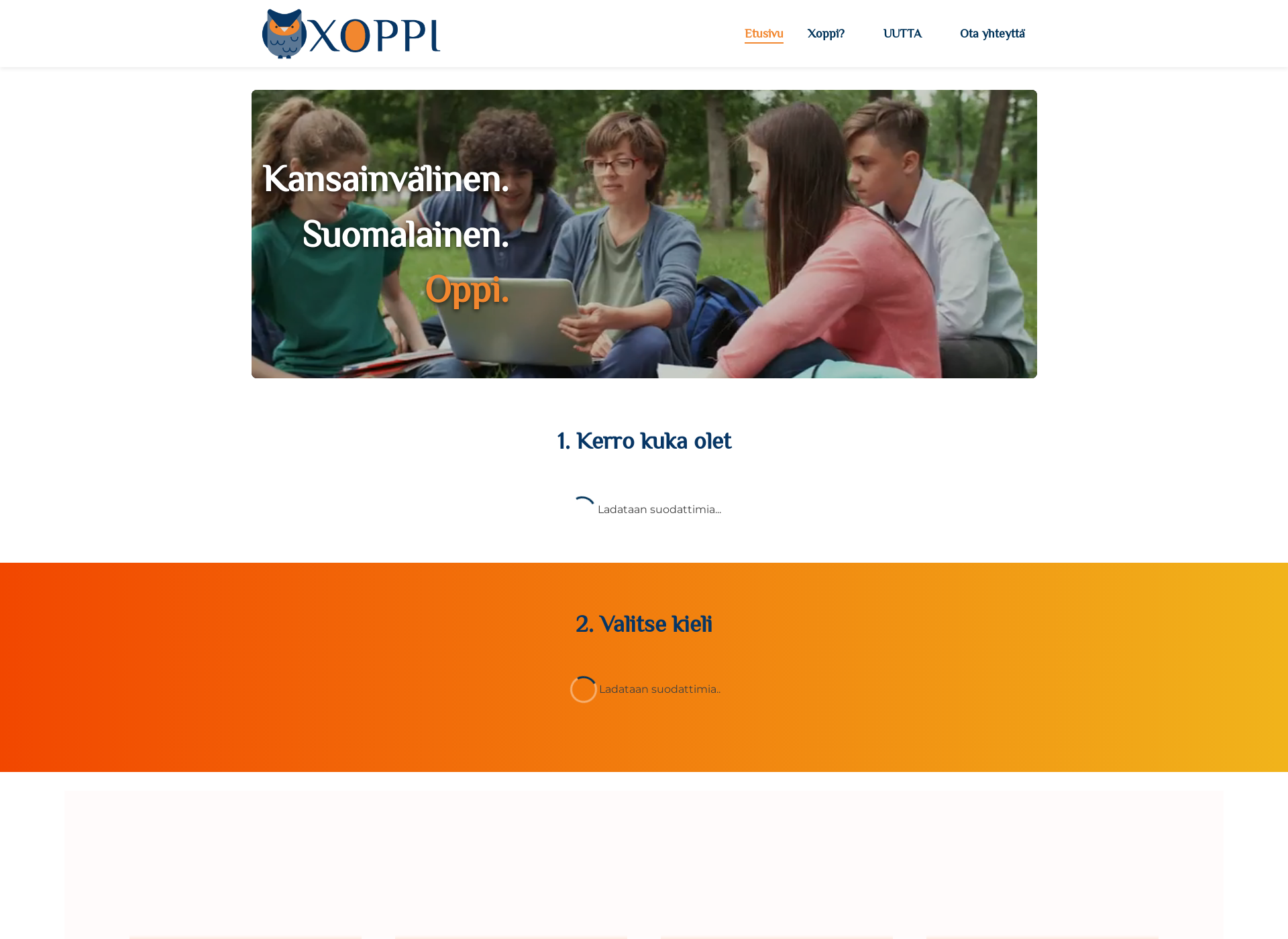 Screenshot for xoppi.fi