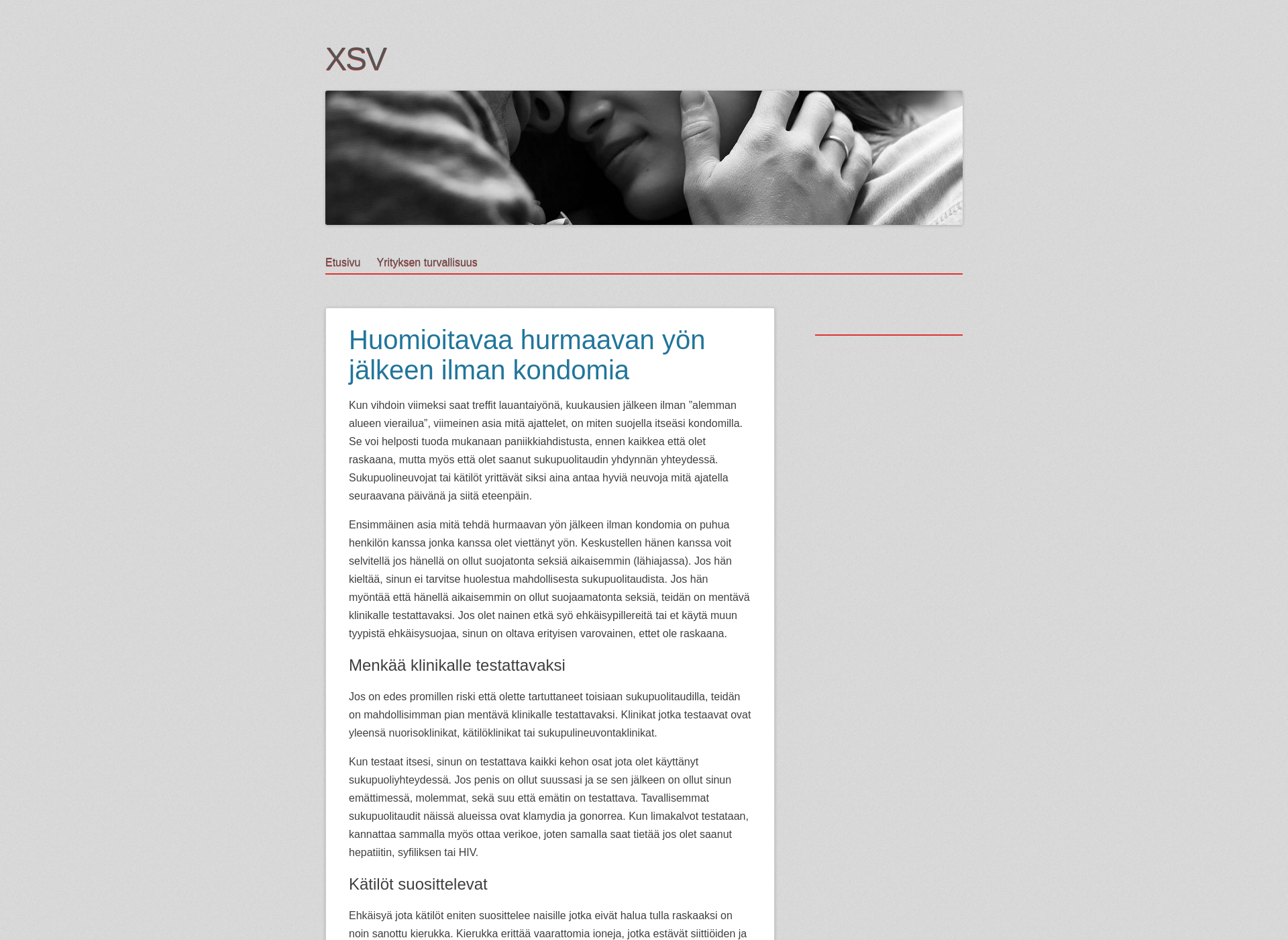 Screenshot for xsv.fi