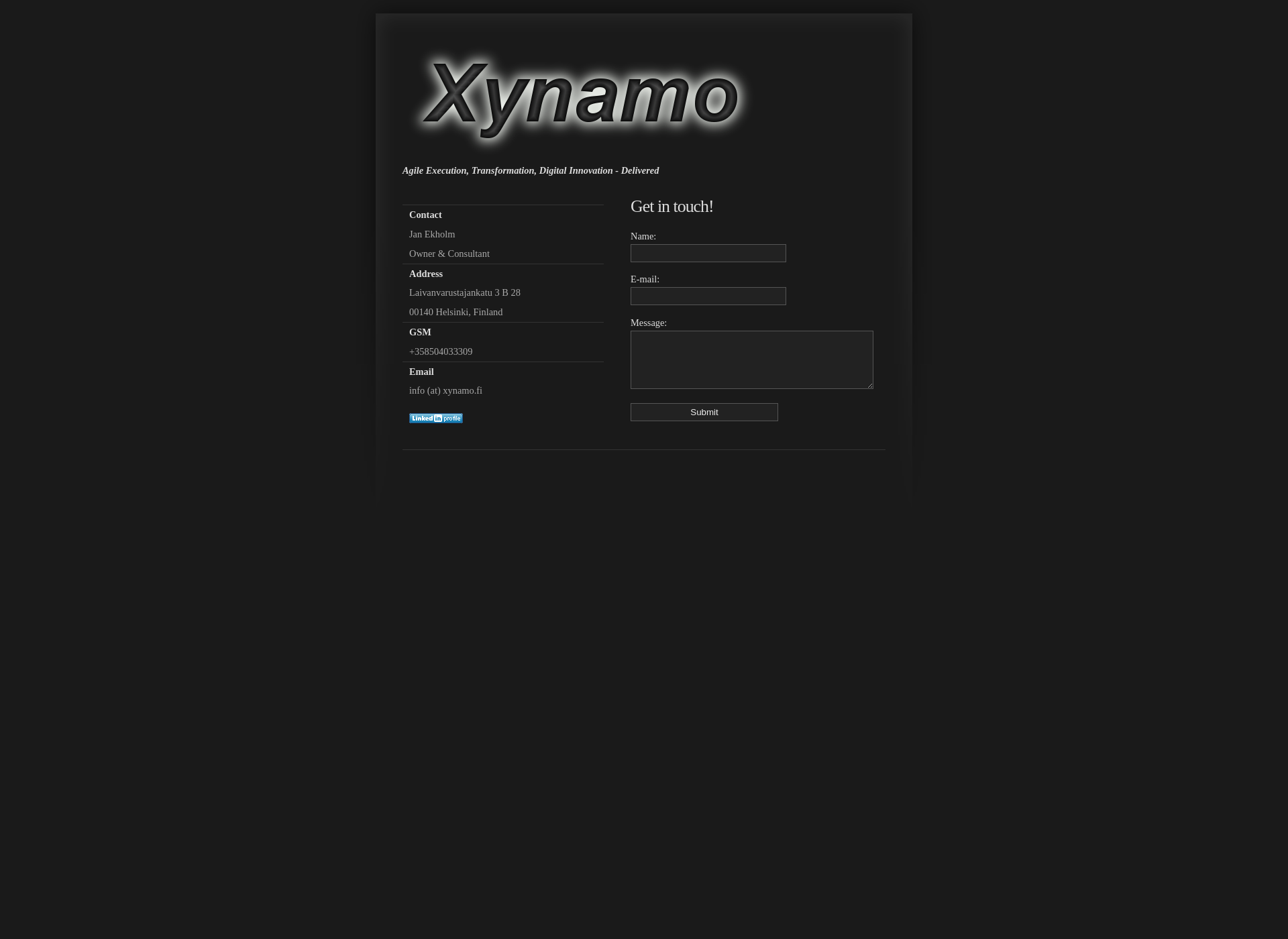 Screenshot for xynamo.fi