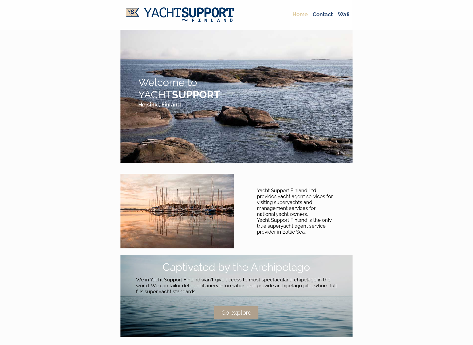 Screenshot for yachtsupport.fi