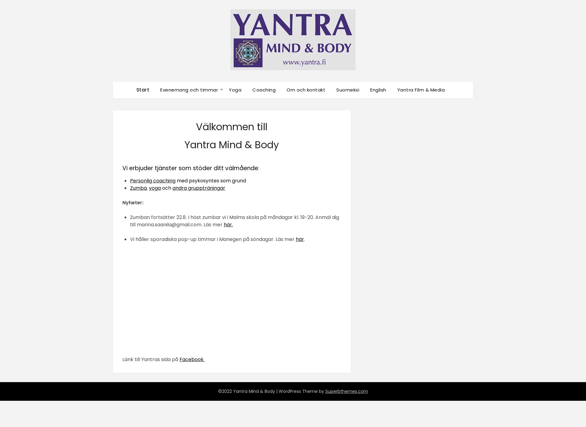 Screenshot for yantra.fi