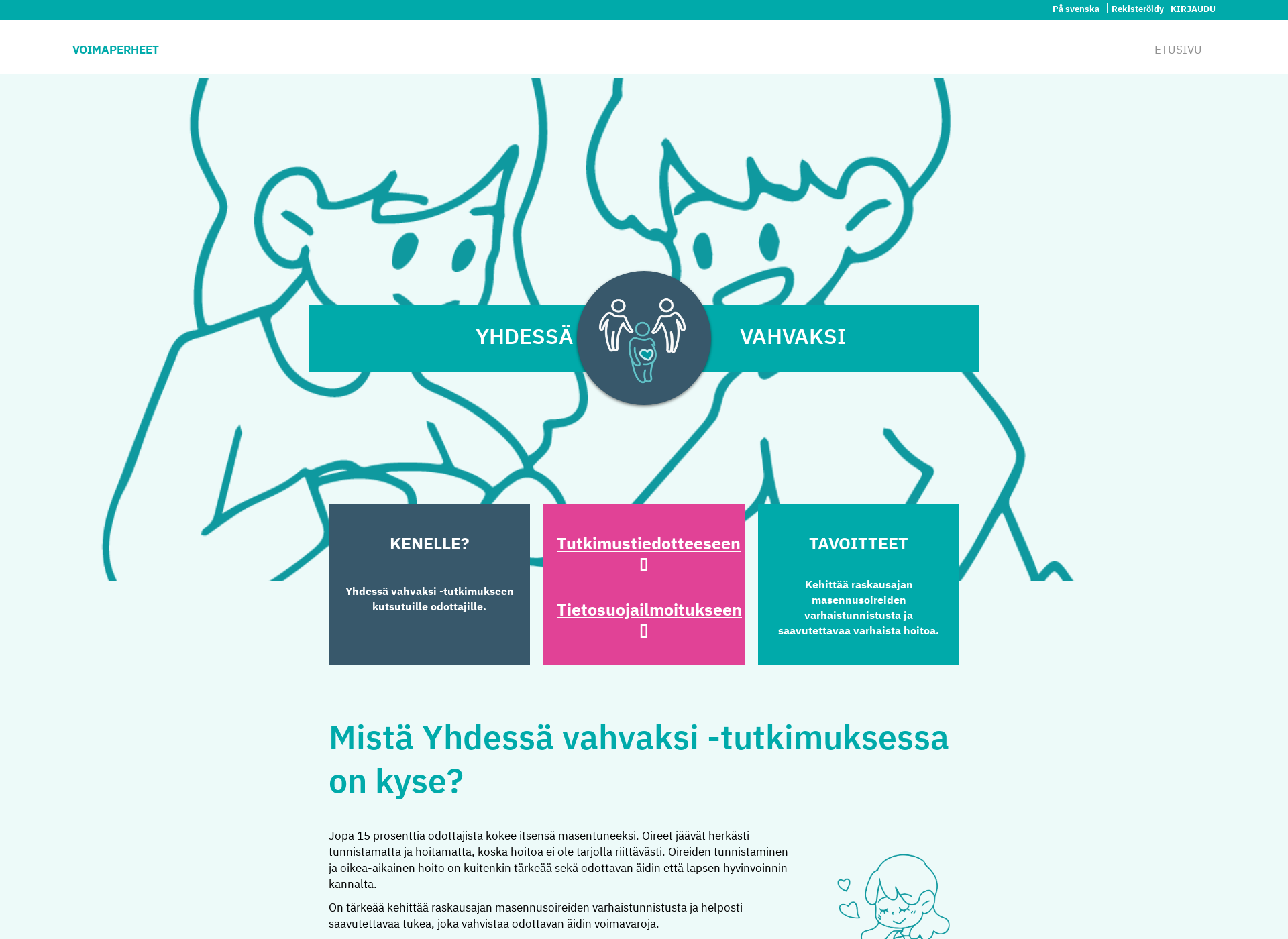 Screenshot for yhdessavahvaksi.fi