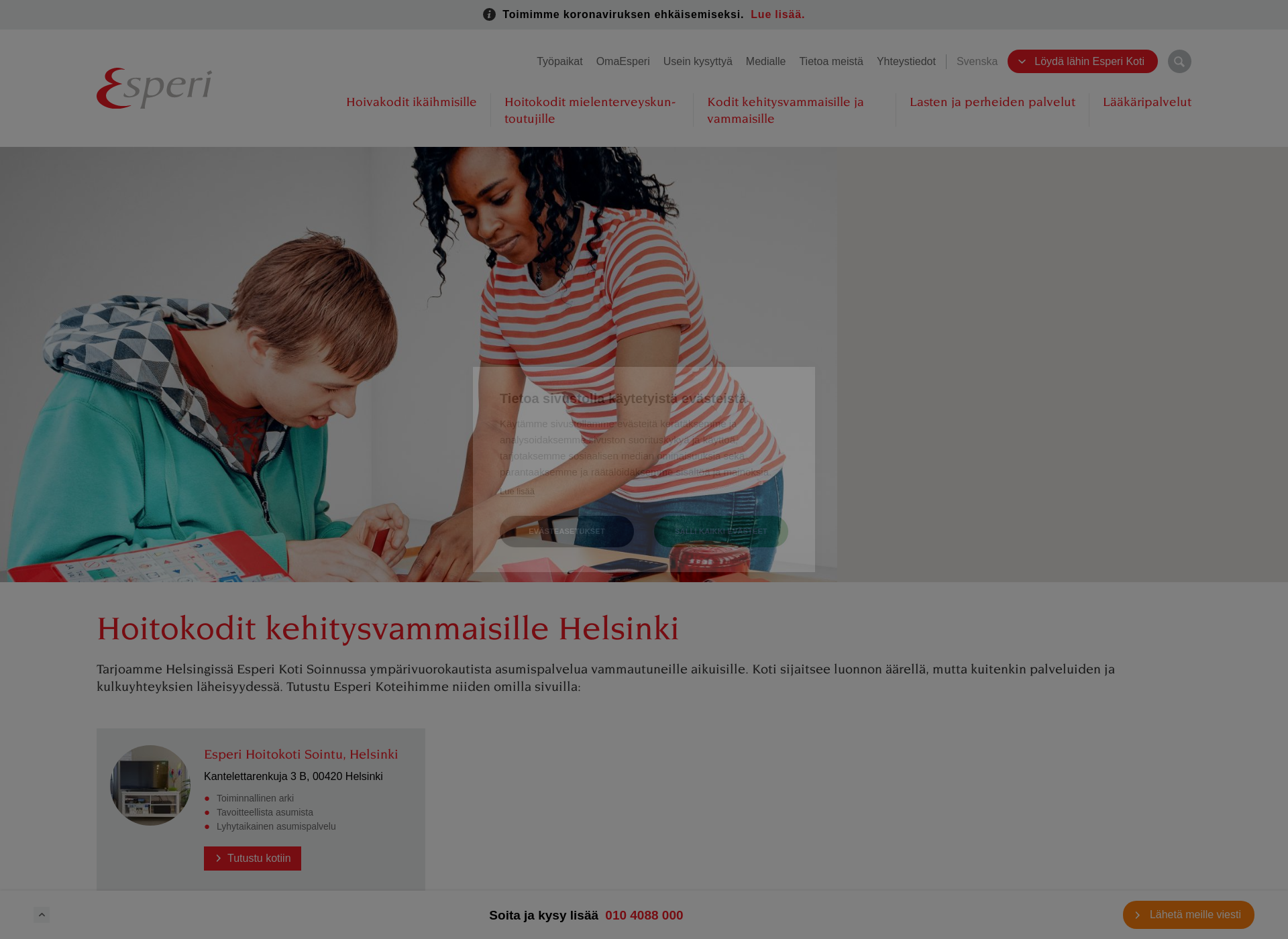 Screenshot for yhteiselo.fi
