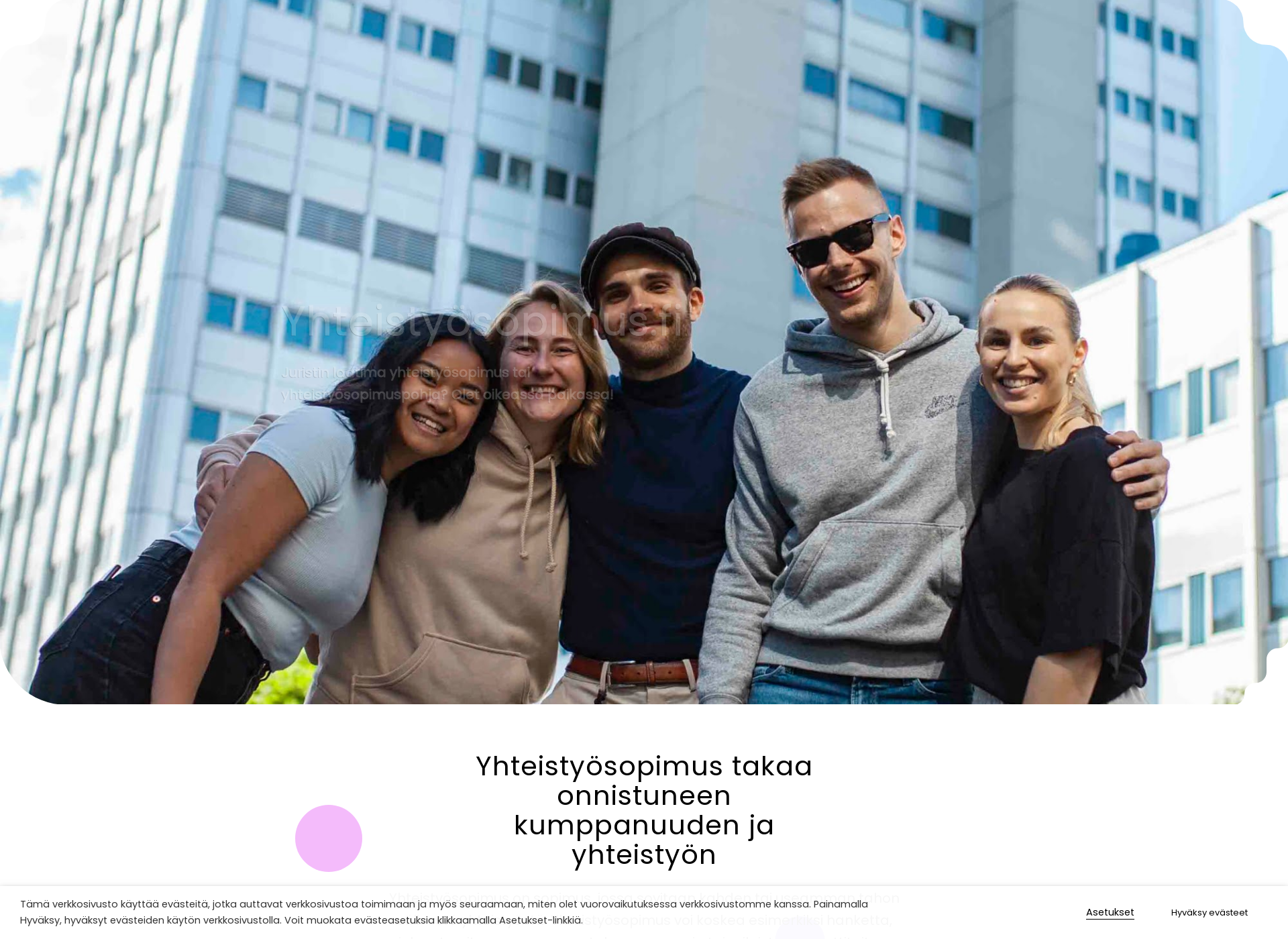 Screenshot for yhteistyösopimus.fi