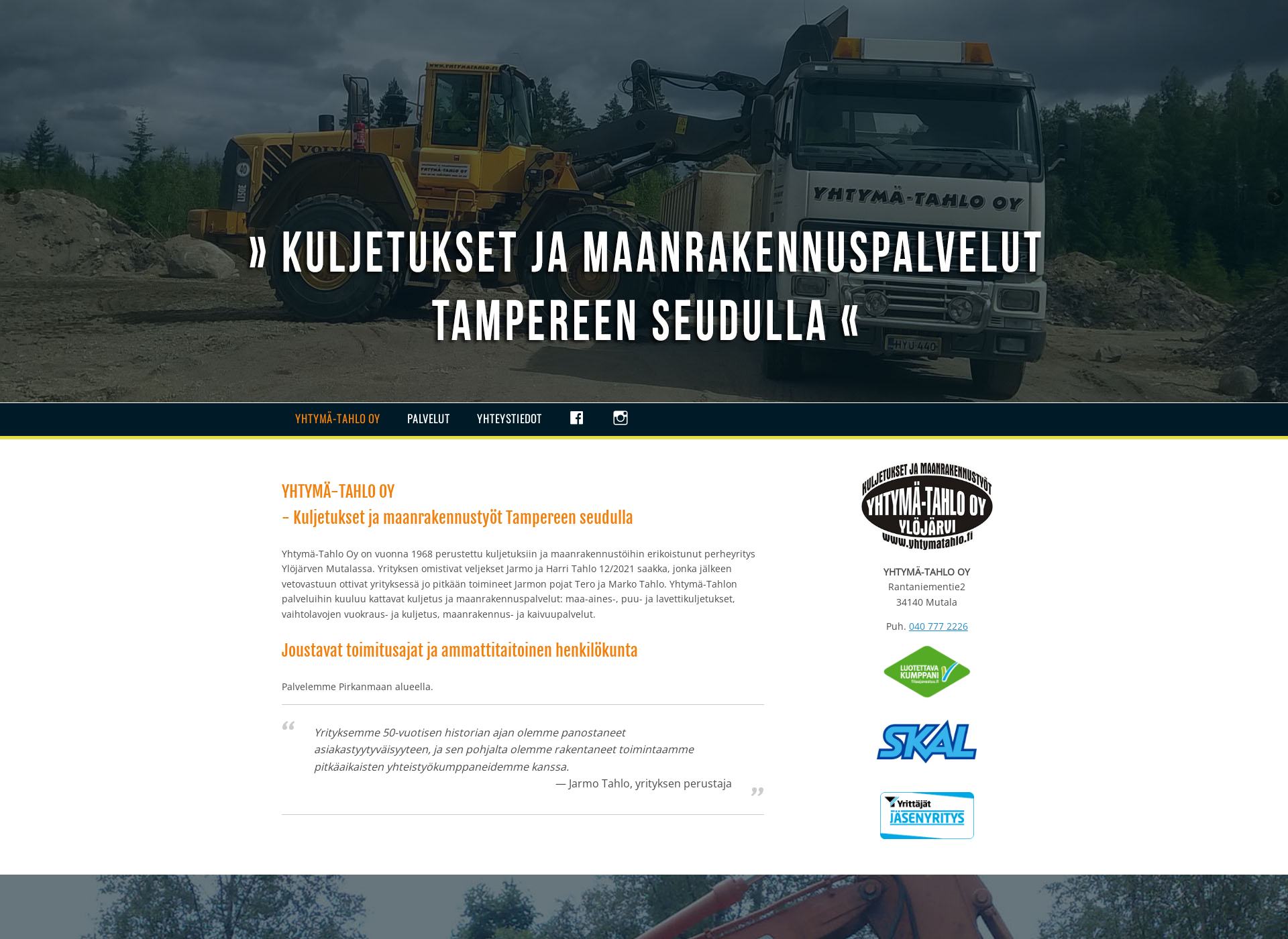 Screenshot for yhtymatahlo.fi