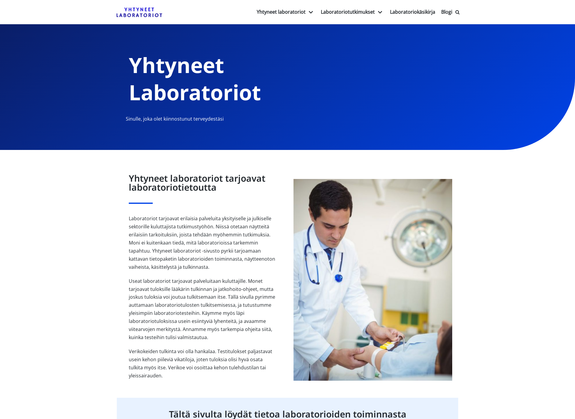 Screenshot for yhtyneetlaboratoriot.fi