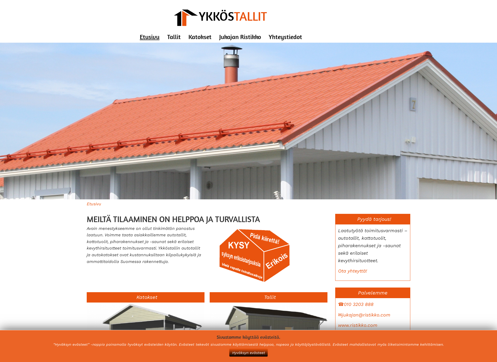 Screenshot for ykkostalli.fi