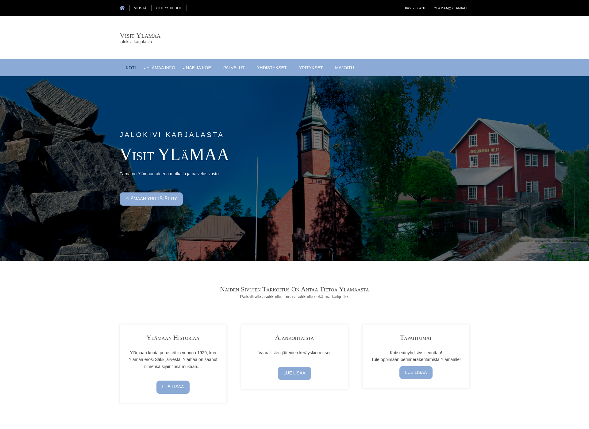 Screenshot for ylamaa.fi