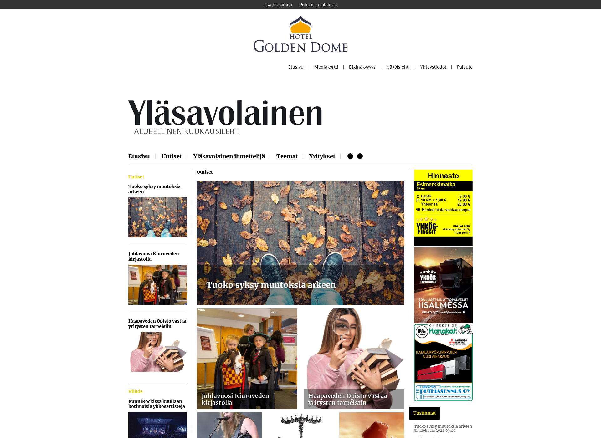 Screenshot for ylasavolainen.fi