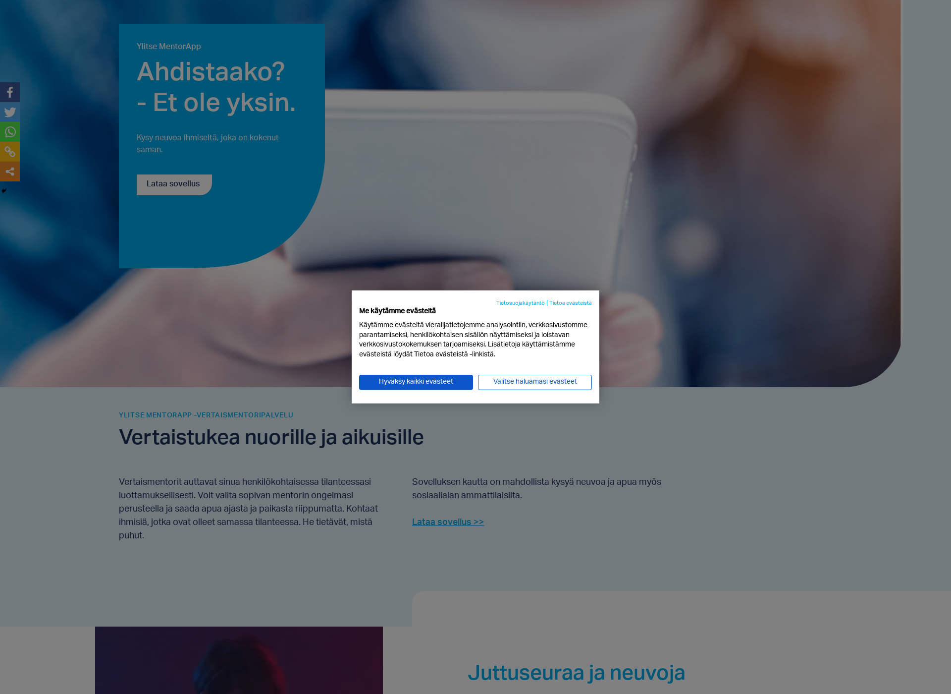 Screenshot for ylitse.fi
