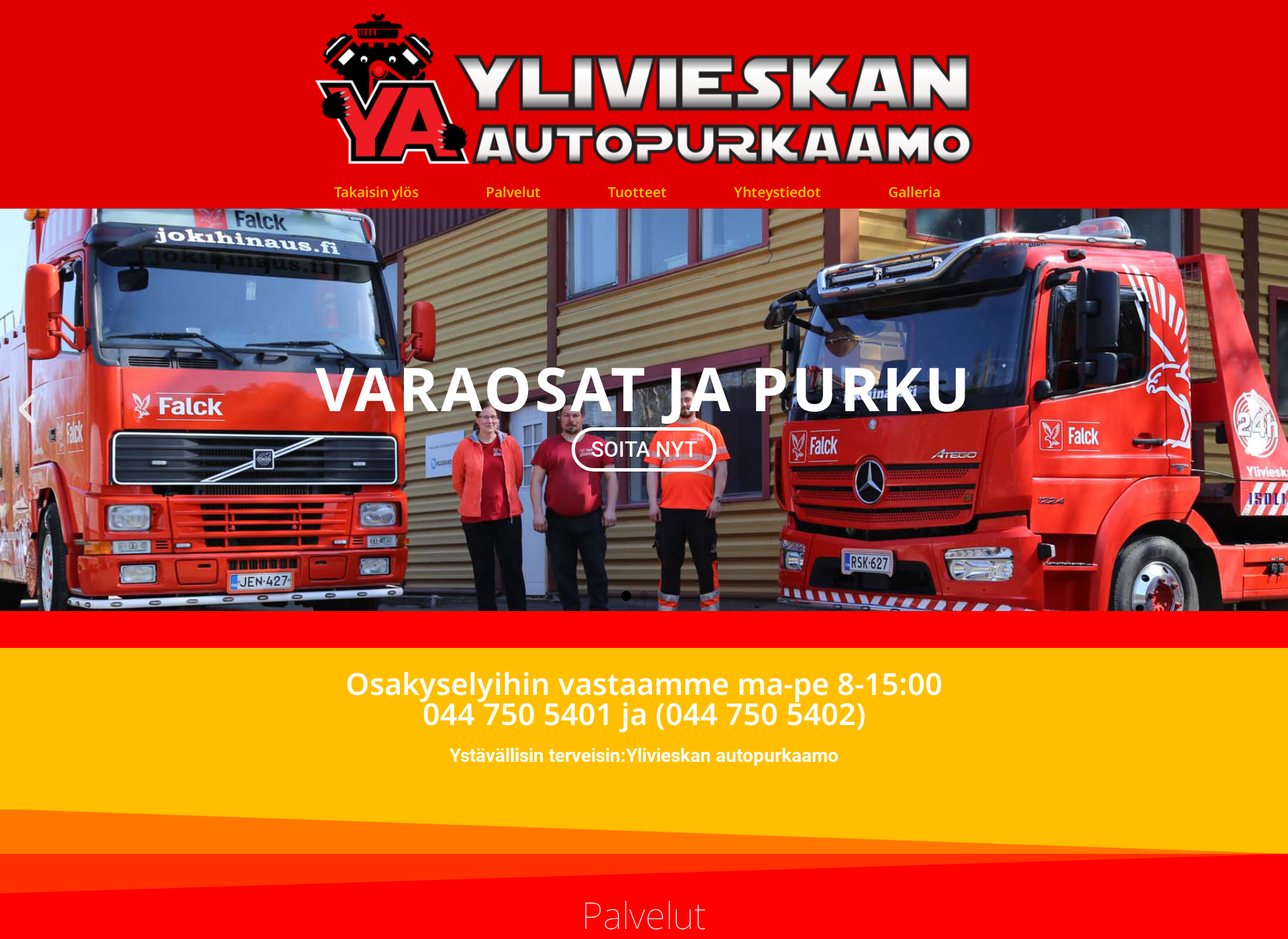 Screenshot for ylivieskanautopurkaamo.fi