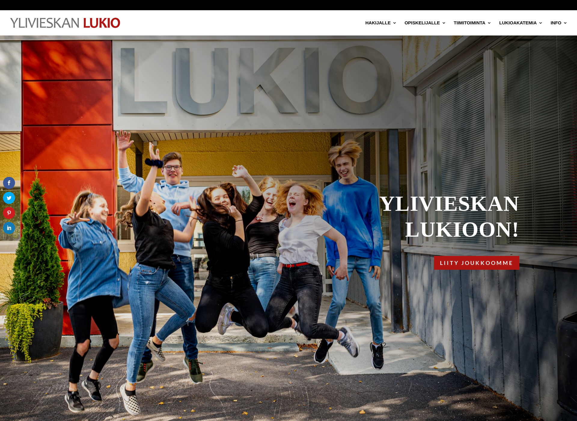 Screenshot for ylivieskanlukio.fi