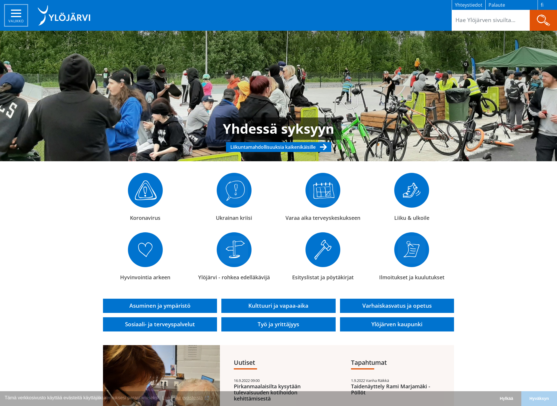 Screenshot for ylojarvi.fi