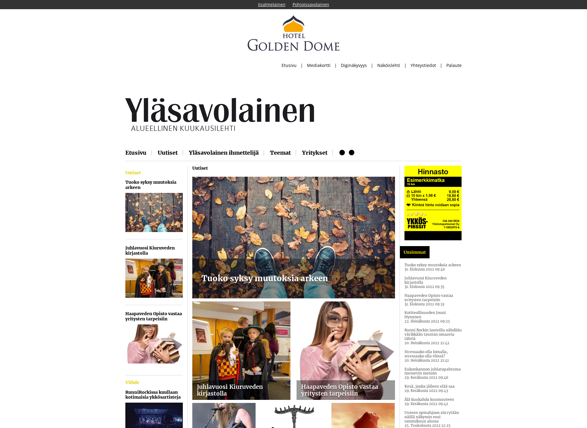 Screenshot for yläsavolainen.fi