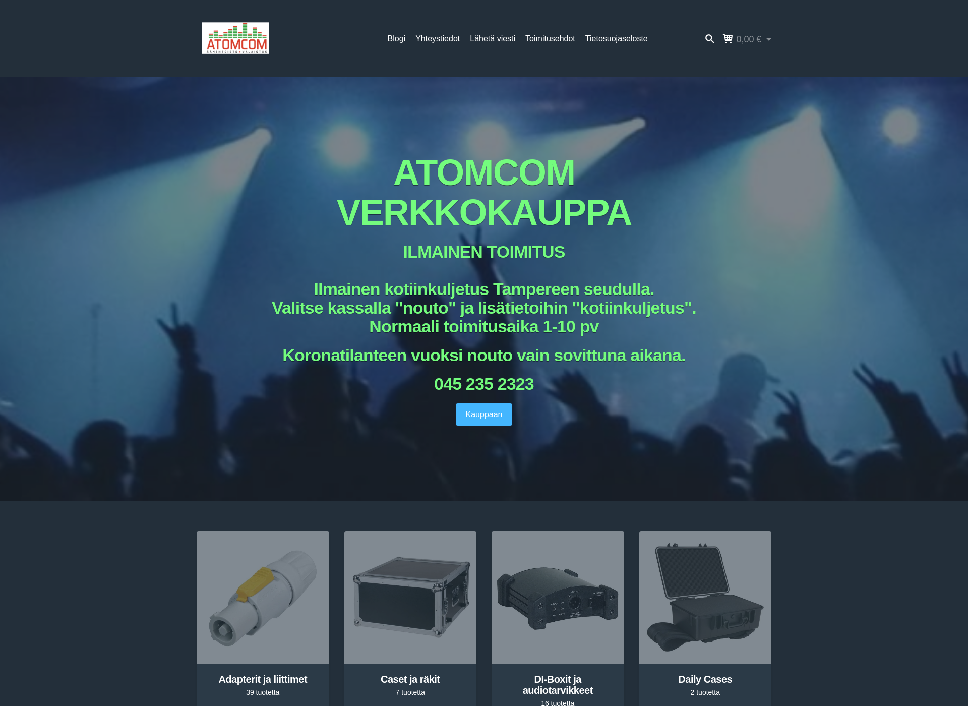 Screenshot for ylöjärvenmusiikkikauppa.fi