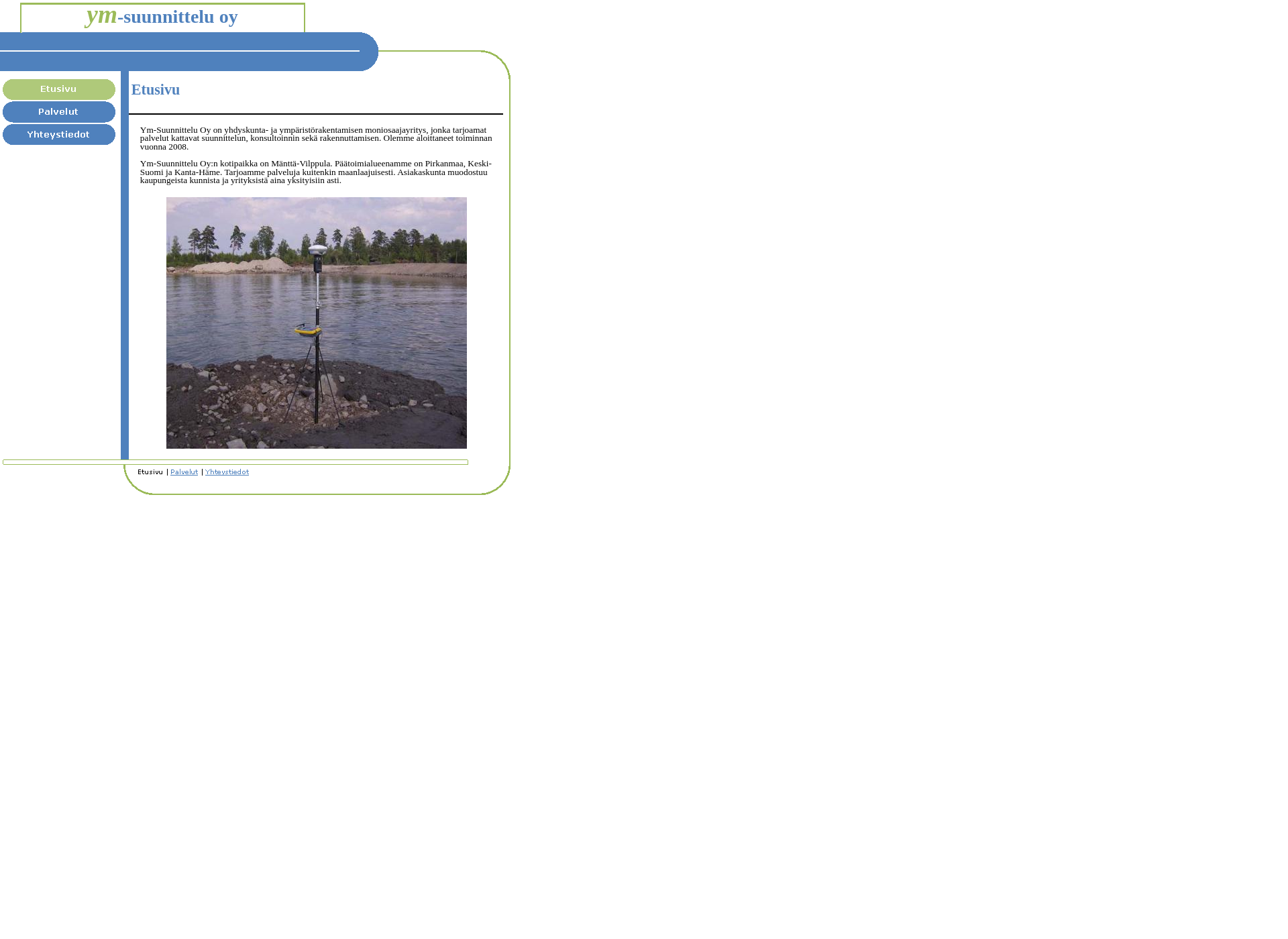 Screenshot for ym-suunnittelu.fi