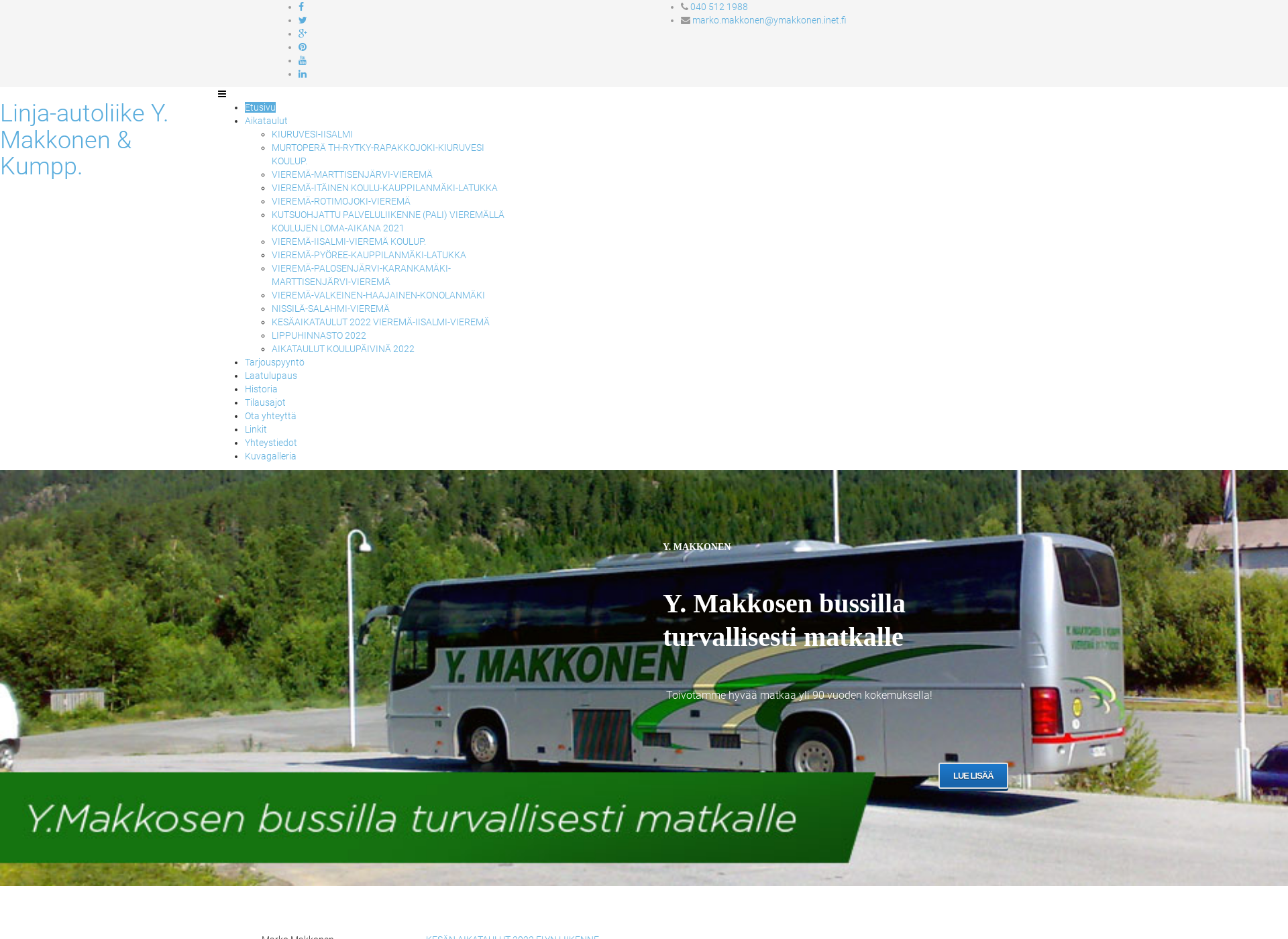 Screenshot for ymakkonen.fi