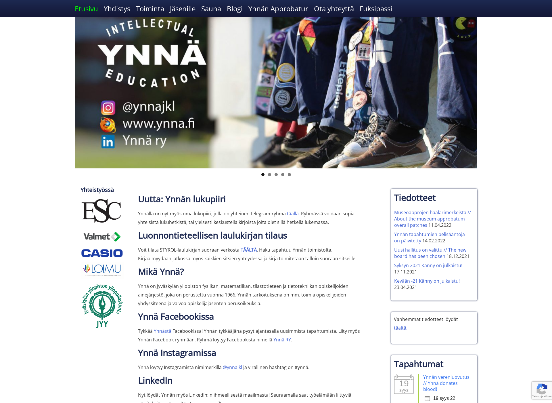 Screenshot for ynna.fi