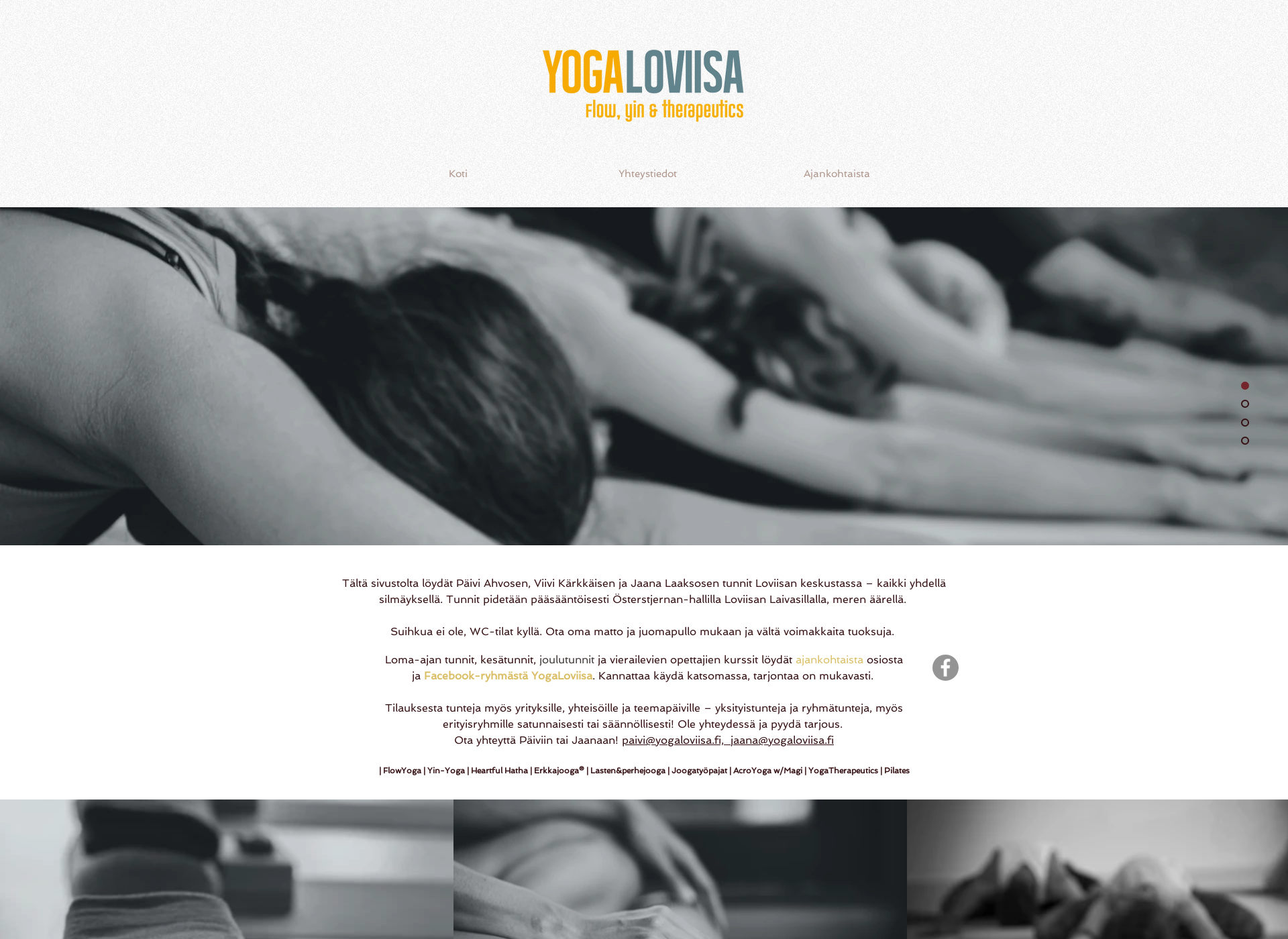 Screenshot for yogaloviisa.fi