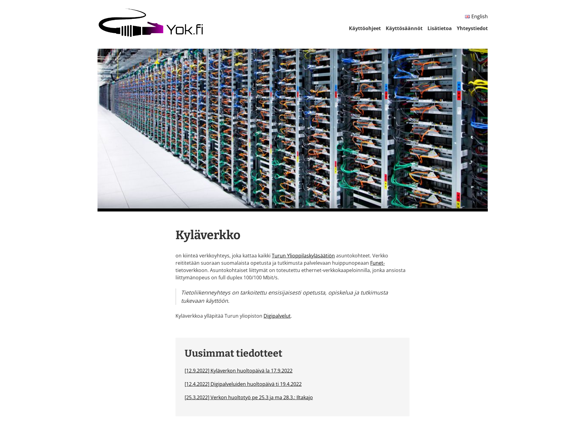 Screenshot for yok.fi