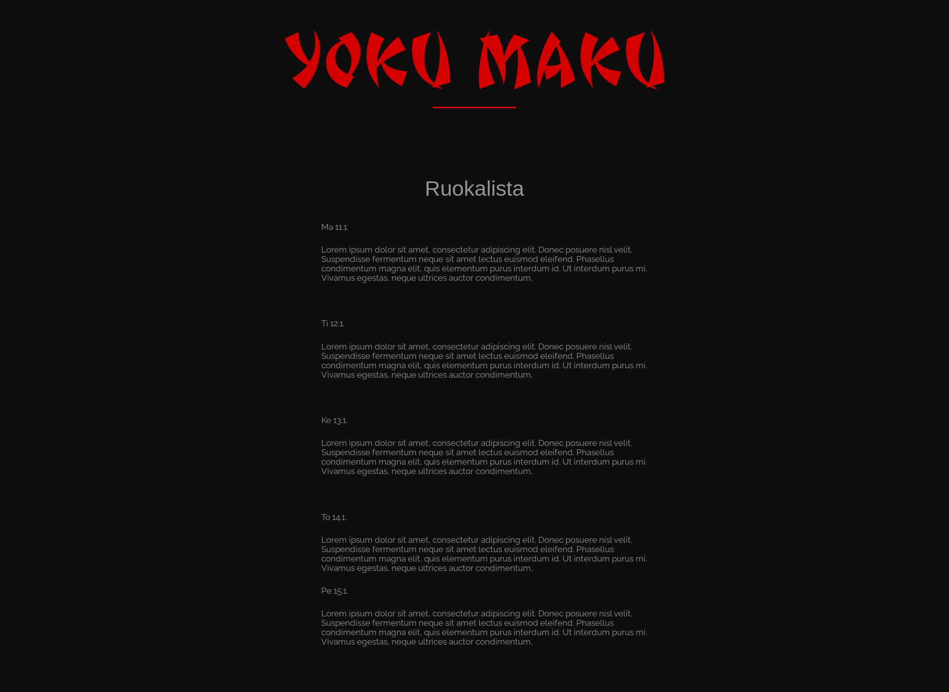 Screenshot for yokumaku.fi