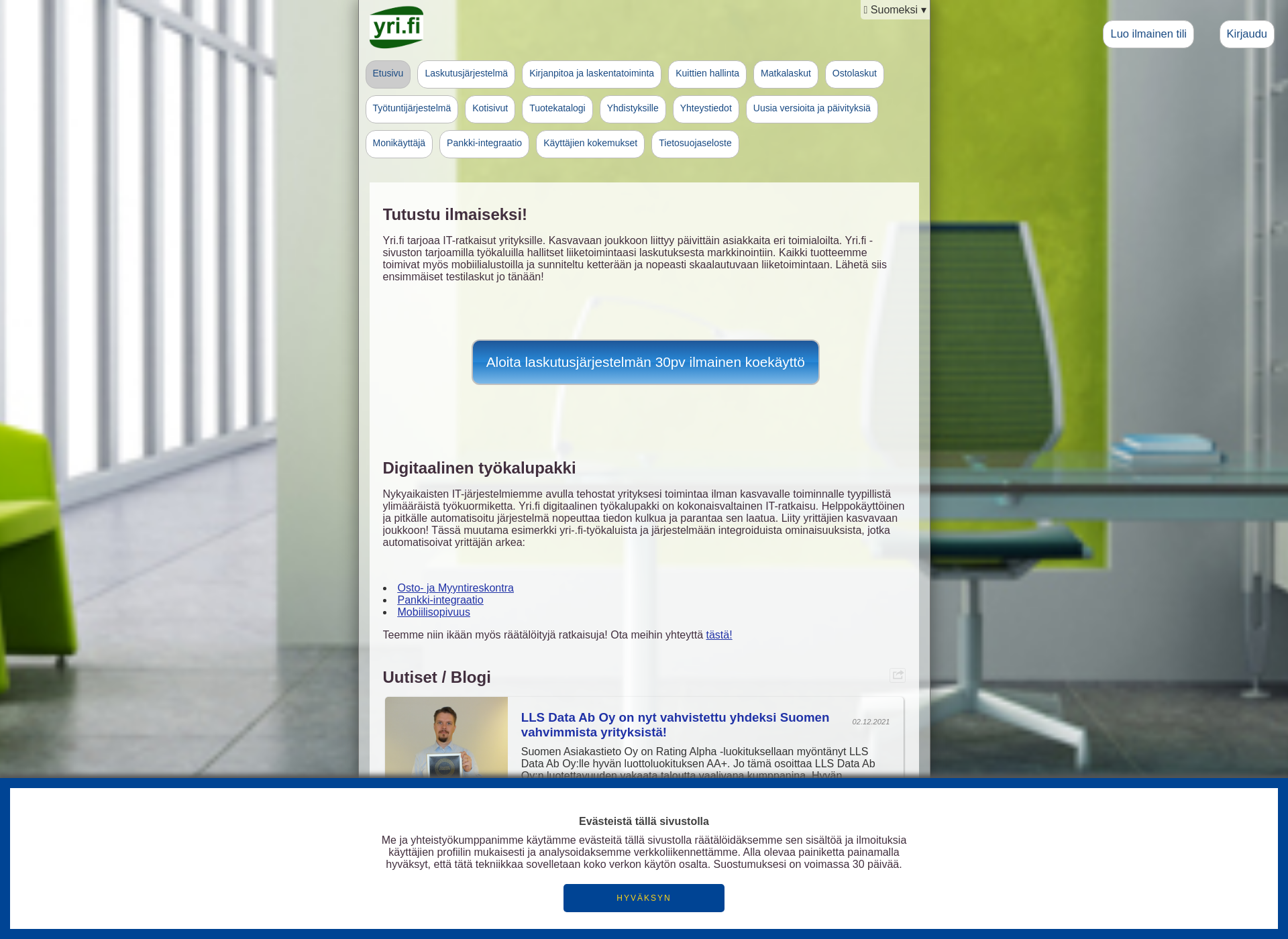 Screenshot for yri.fi