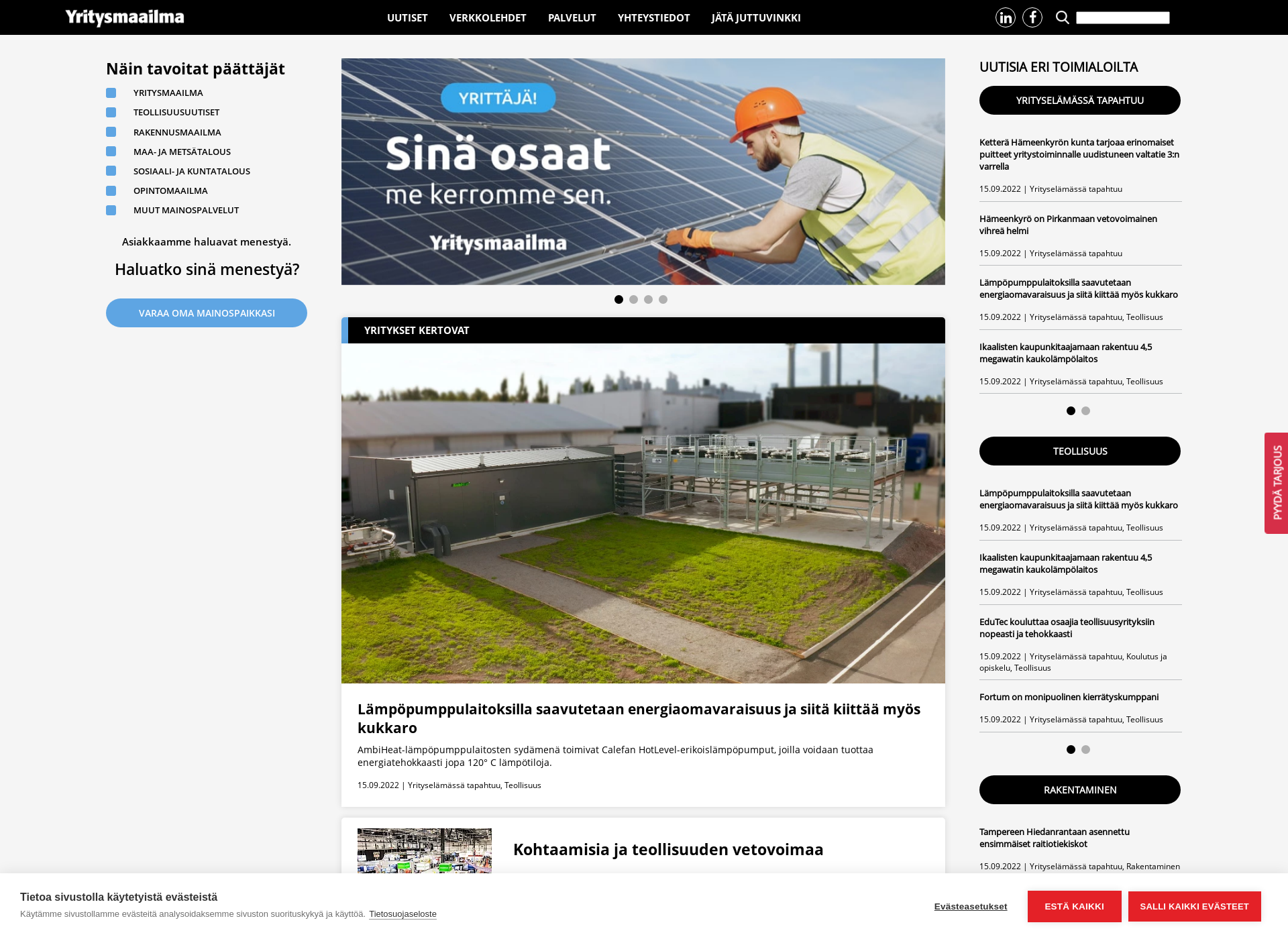 Screenshot for yritma.fi