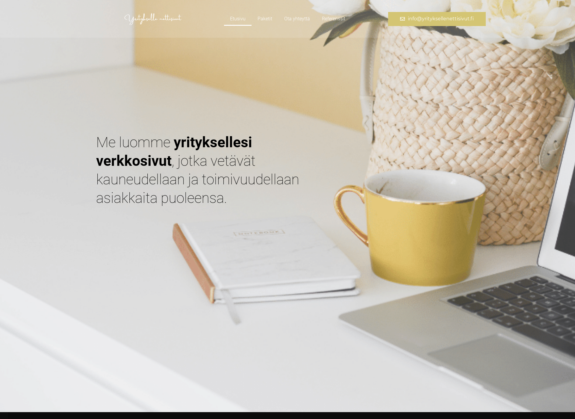 Screenshot for yrityksellenettisivut.fi