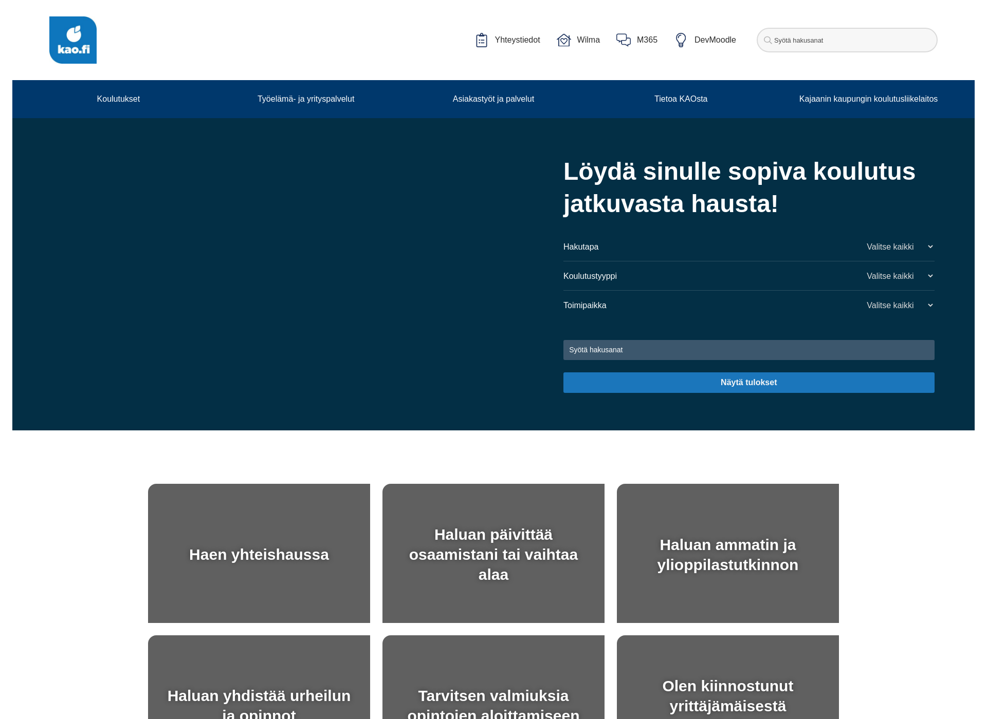 Screenshot for yritysamis.fi