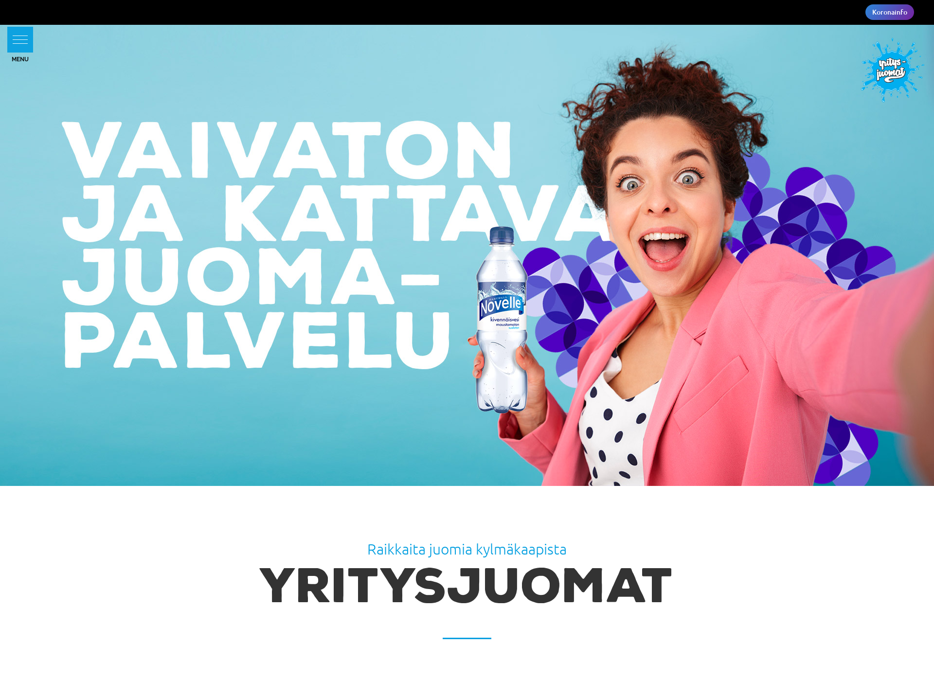Näyttökuva yritysjuomat.fi