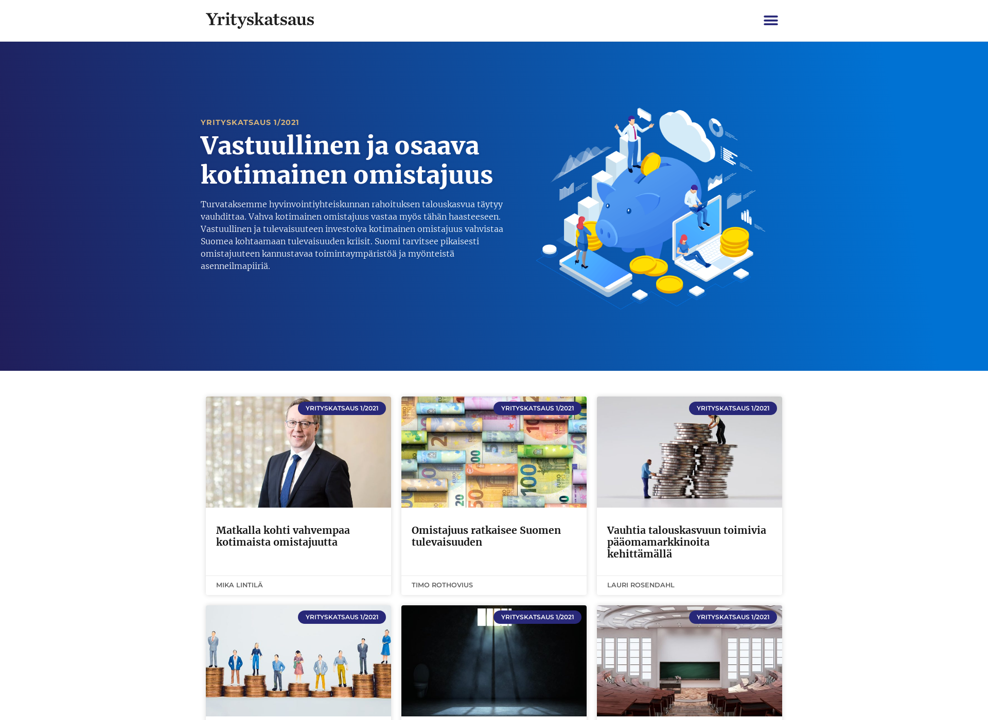 Skärmdump för yrityskatsaus.fi