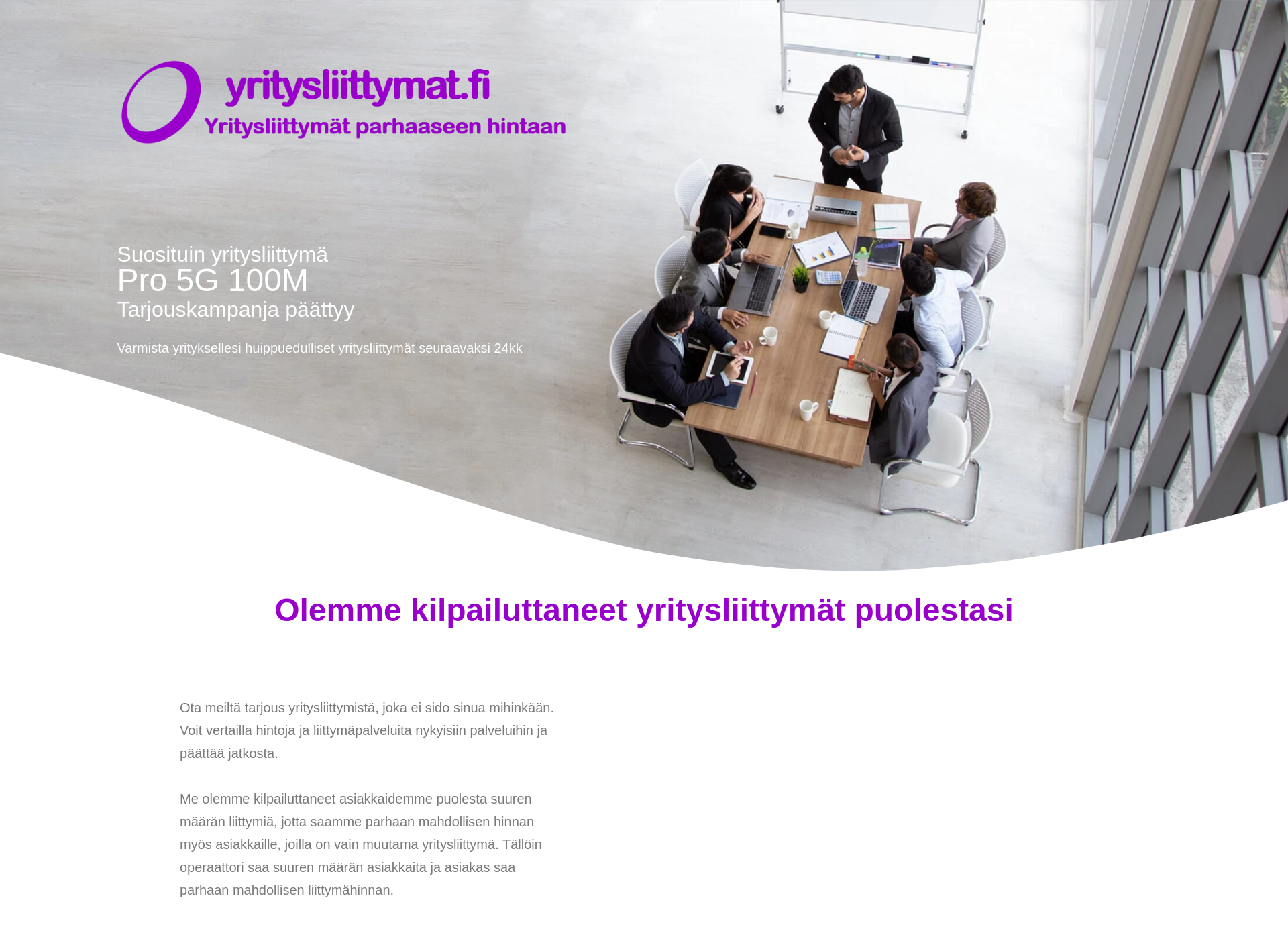 Skärmdump för yritysliittymä.fi