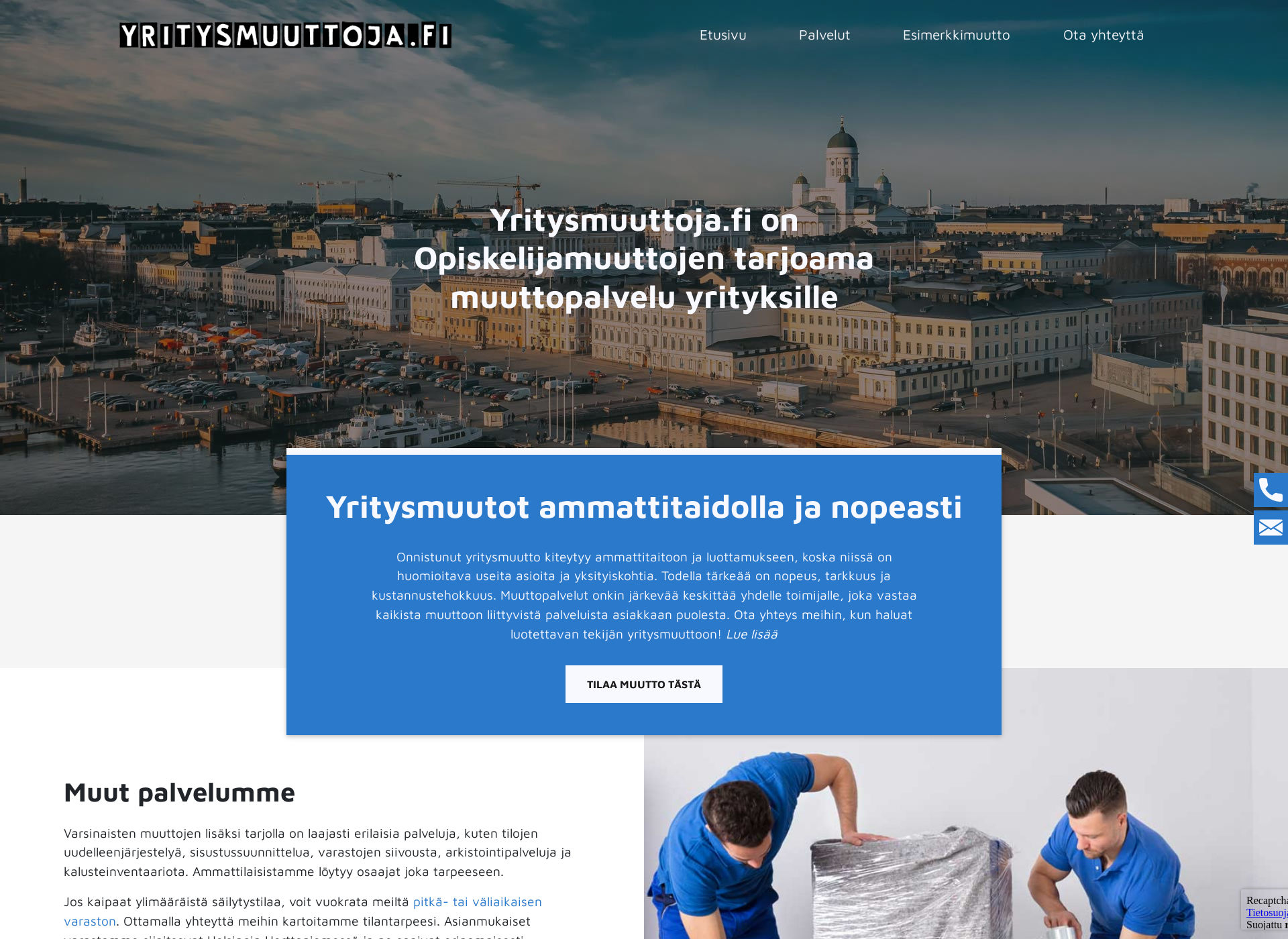 Screenshot for yritysmuuttoja.fi