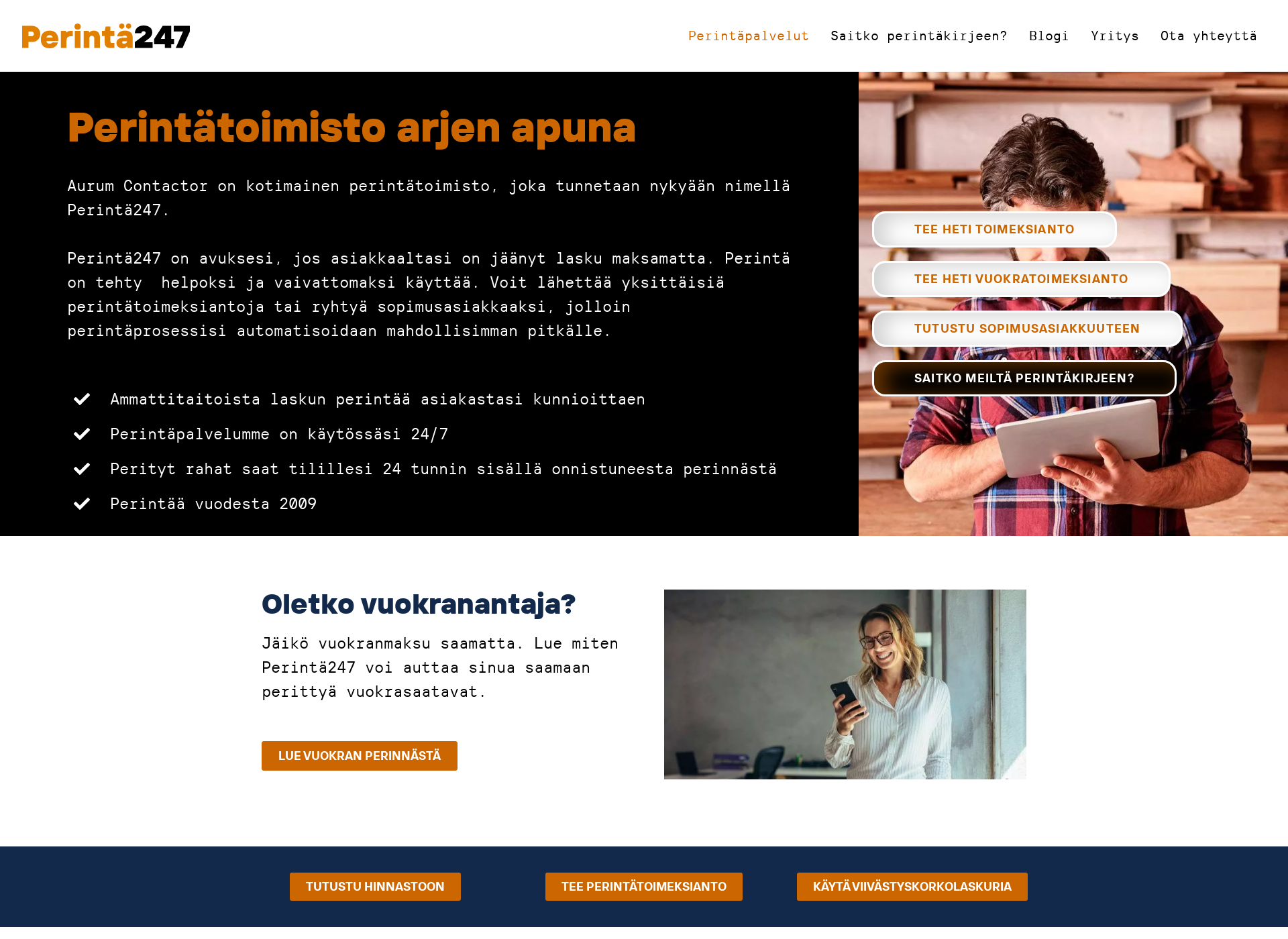 Screenshot for yritysperinta247.fi