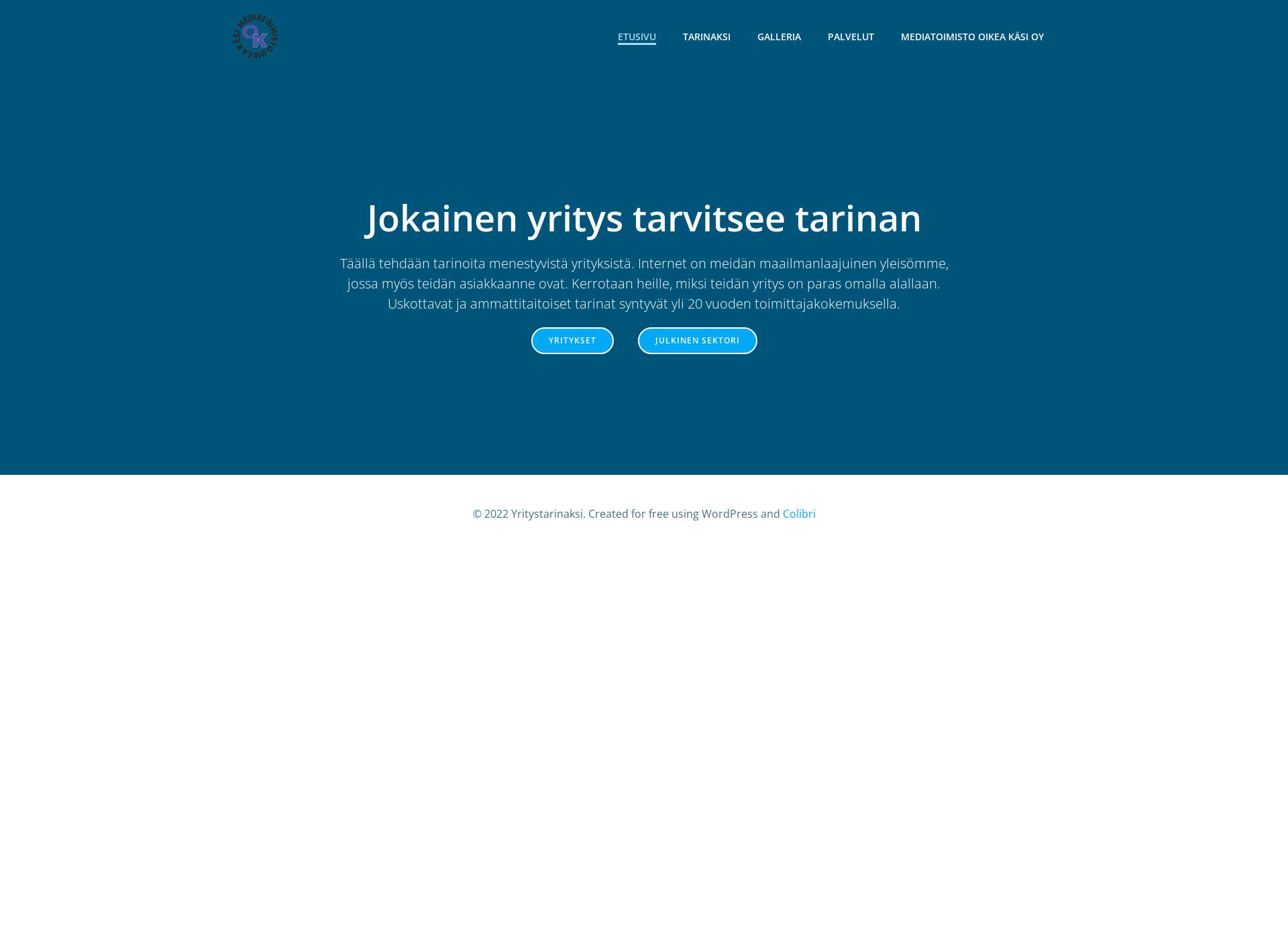 Screenshot for yritystarinaksi.fi