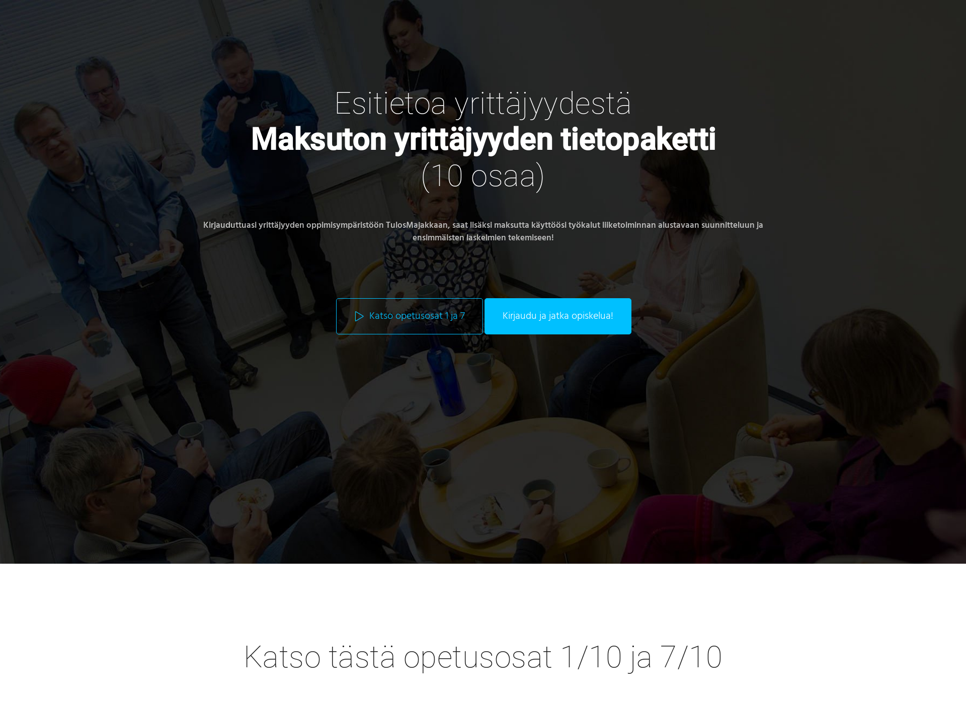 Skärmdump för yritysvaihdos.fi