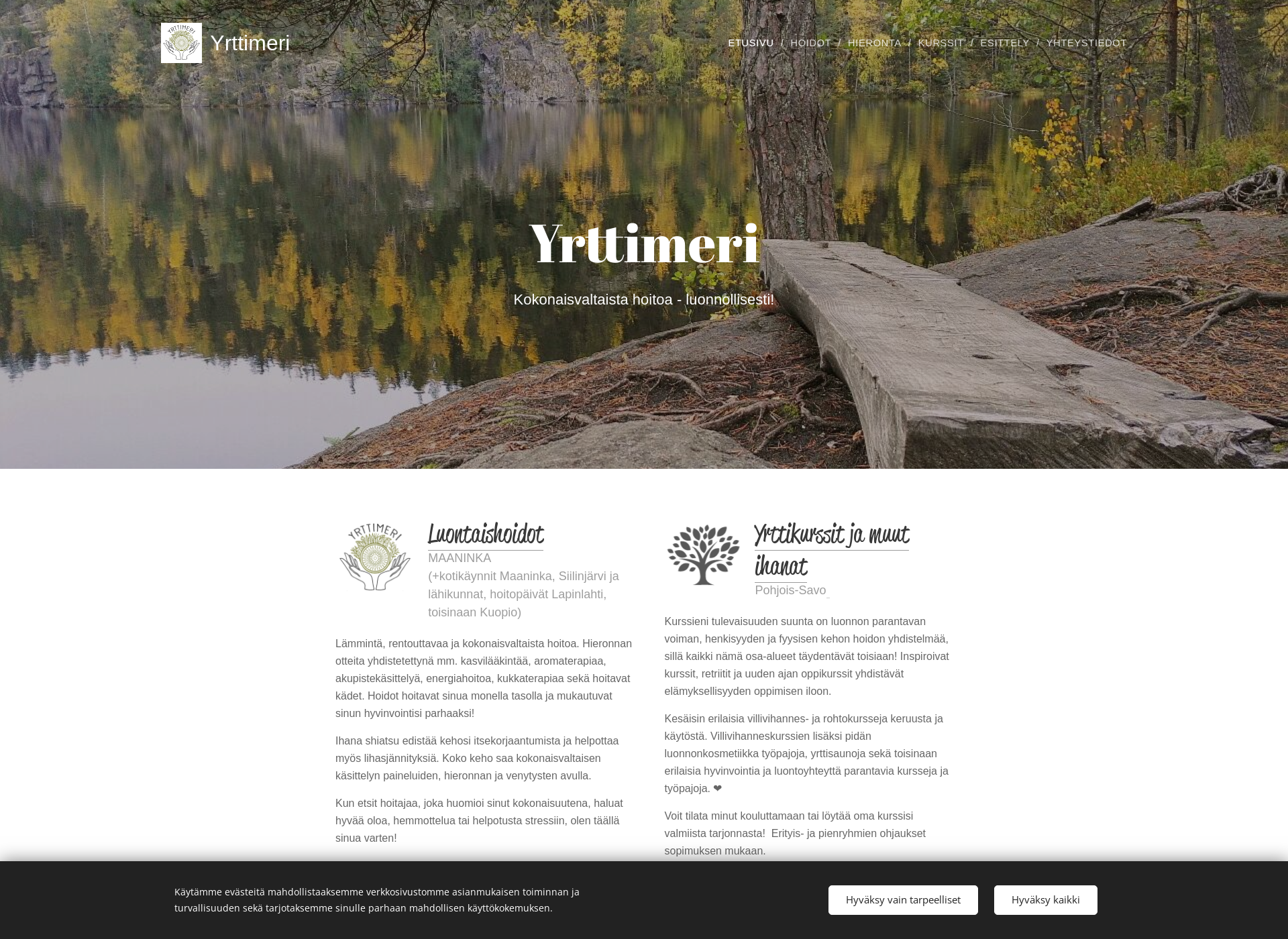 Screenshot for yrttimeri.fi