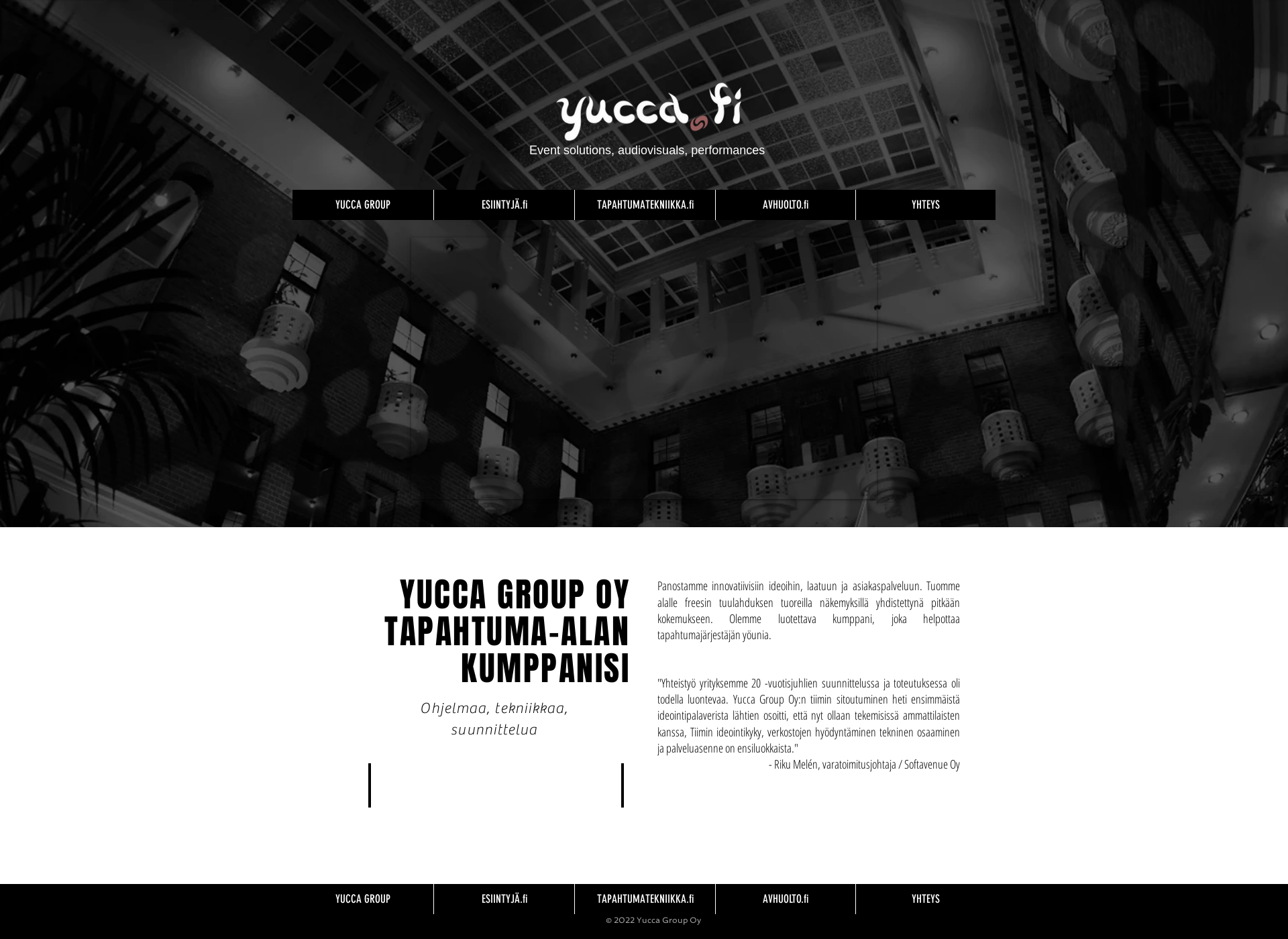 Skärmdump för yucca.fi