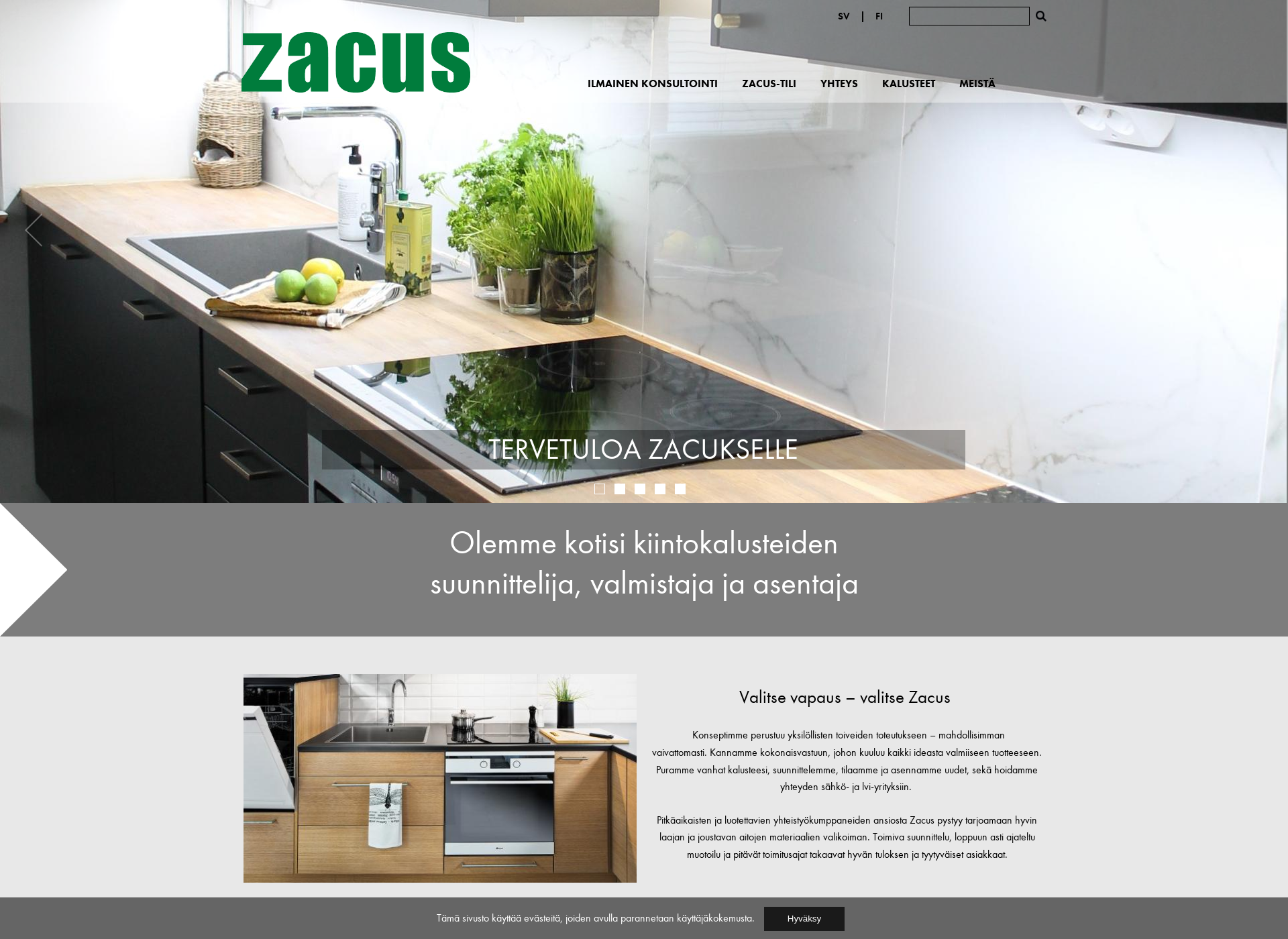 Screenshot for zacus.fi